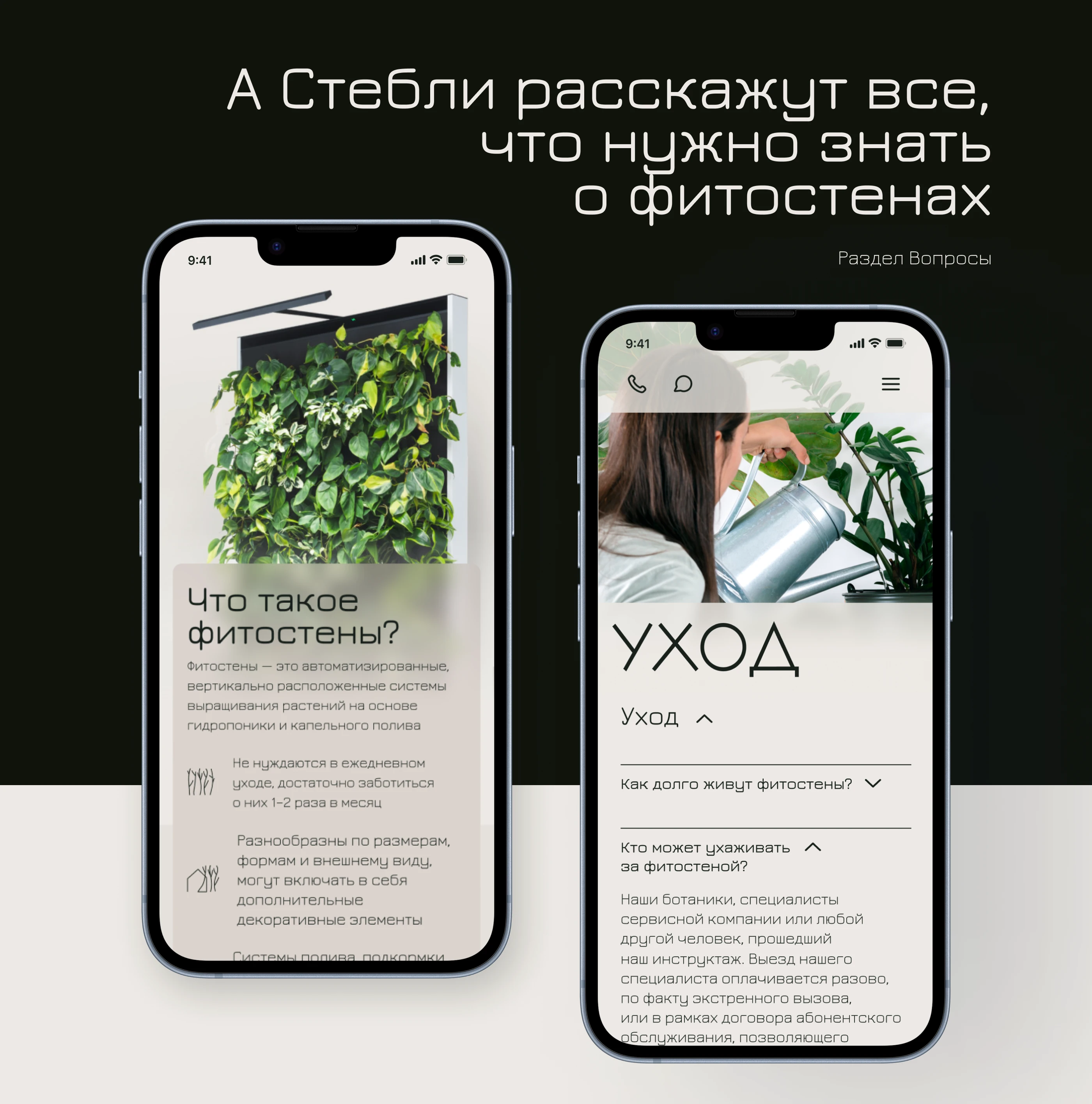 СТЕБЛИ | Landing page — Изображение №8 — Интерфейсы, Брендинг на Dprofile