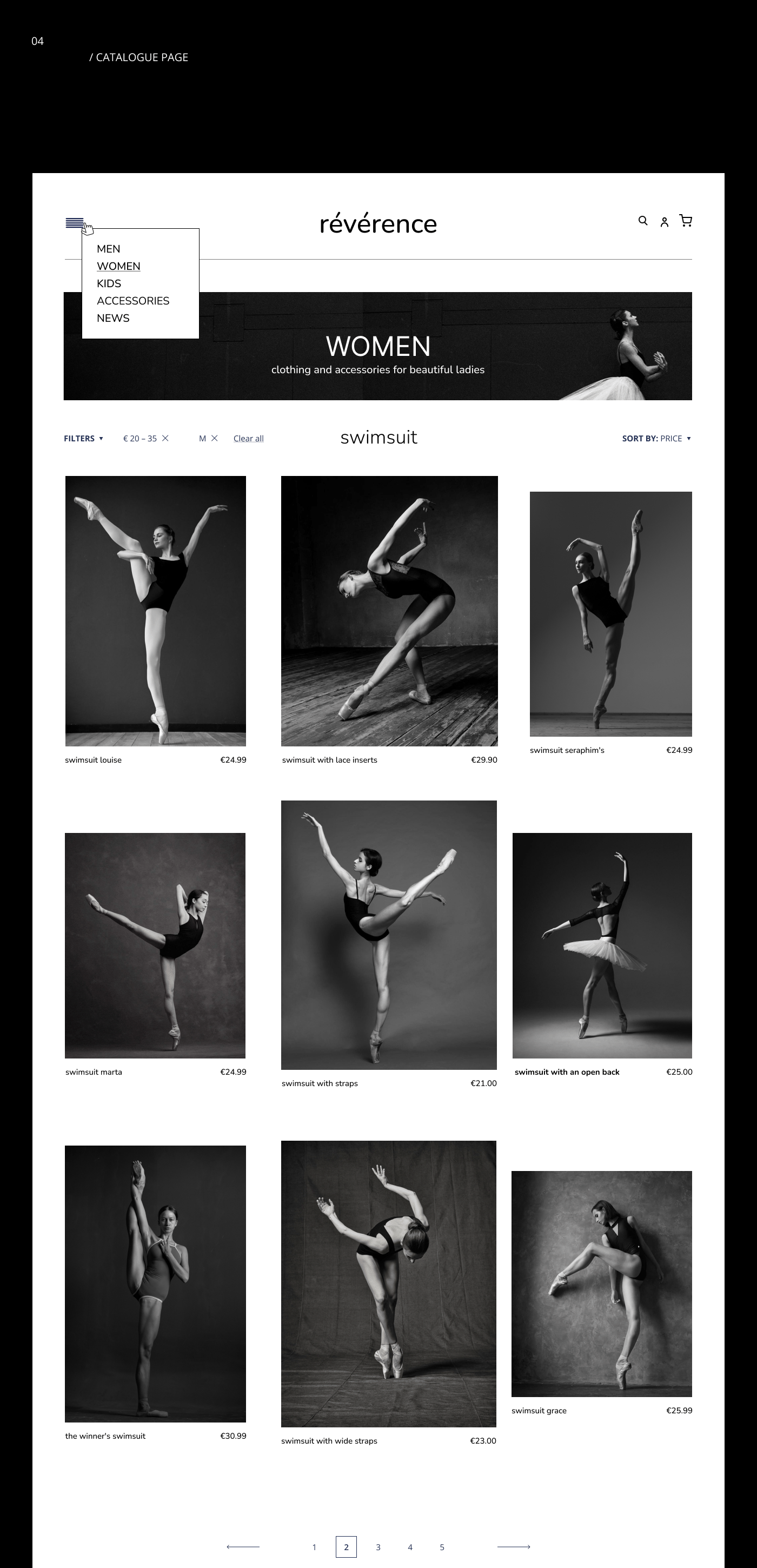Reverence Online Shop Web-site — Изображение №6 — Интерфейсы, Графика на Dprofile