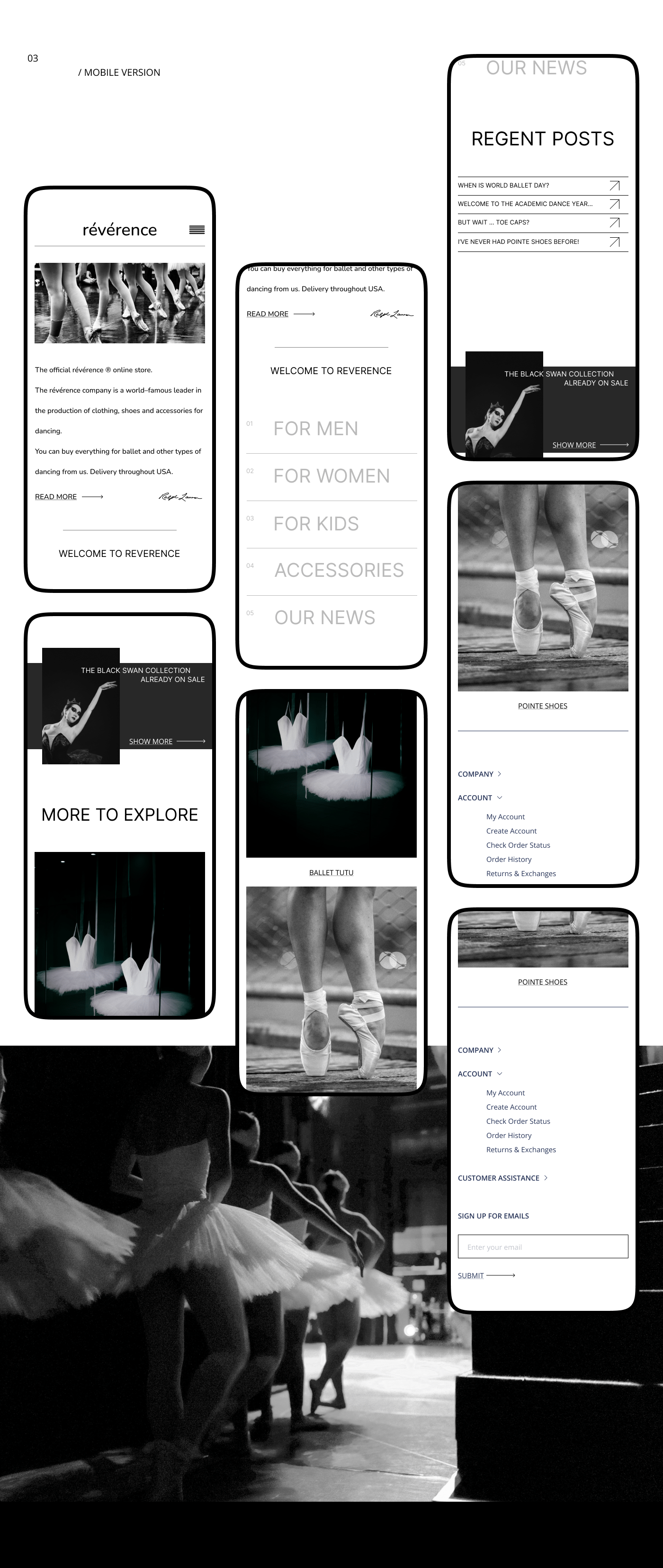 Reverence Online Shop Web-site — Изображение №5 — Интерфейсы, Графика на Dprofile