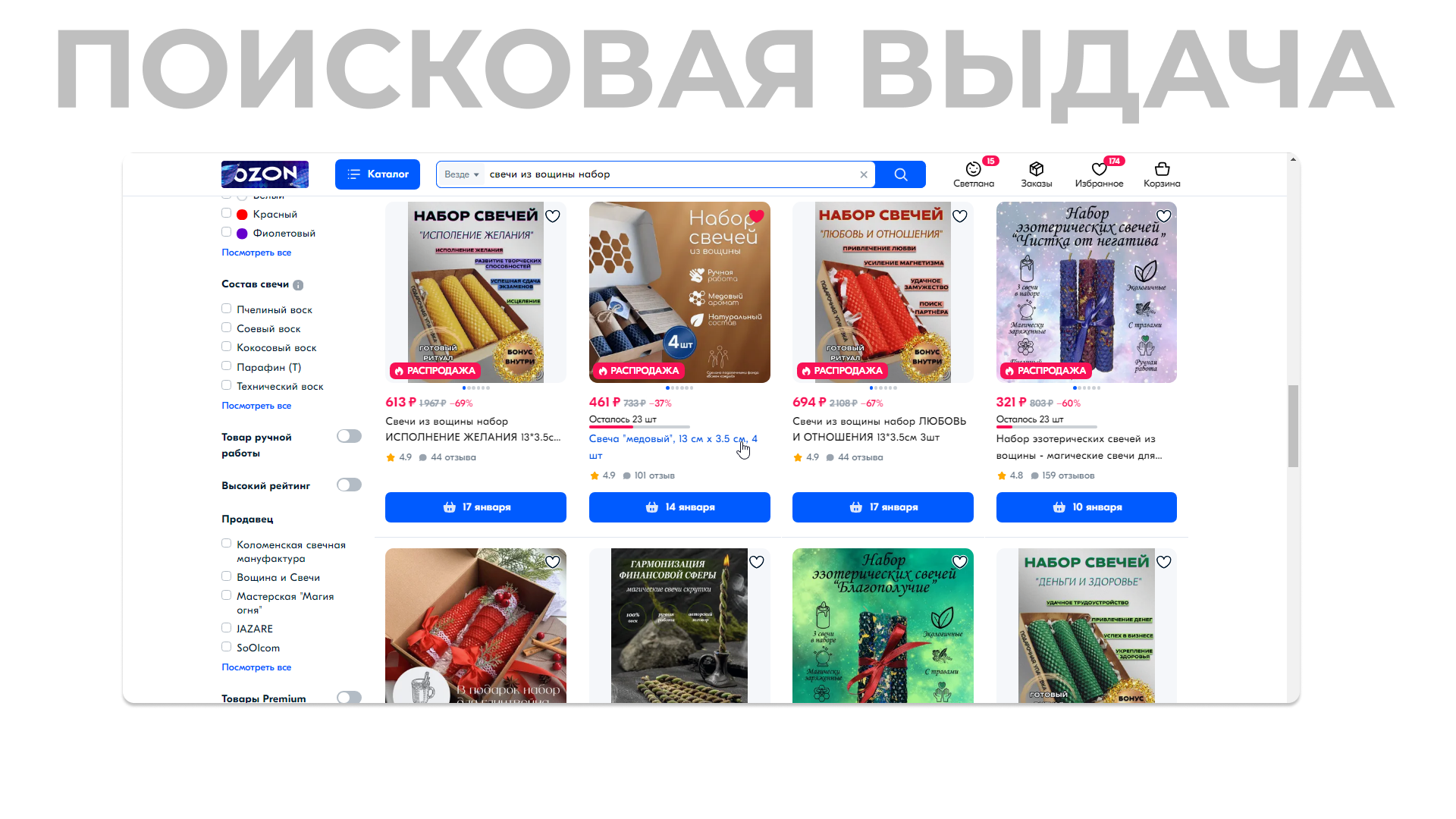 Инфографика OZON | Свечи из вощины — Изображение №3 — Маркетинг на Dprofile