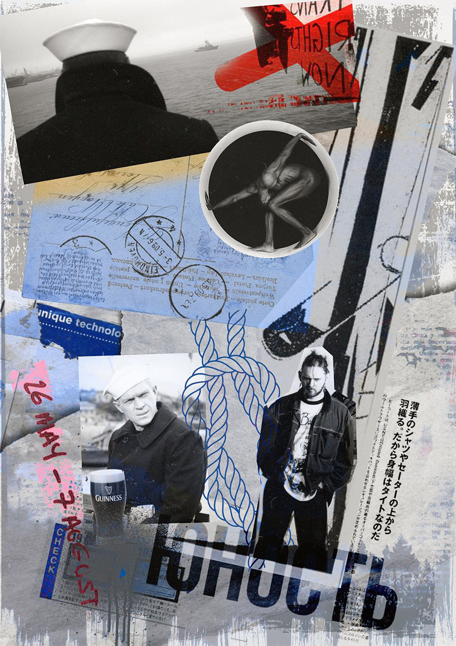 Digital collage for the designer men’s clothing brand — Изображение №1 — Брендинг, Графика на Dprofile