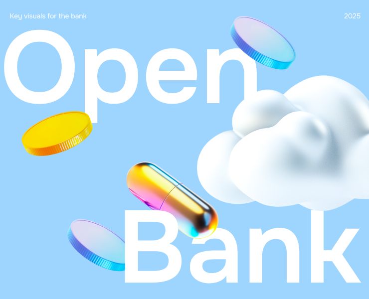 Open bank / Key visuals design на Dprofile