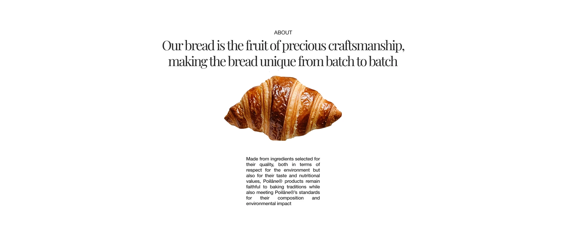 Landing page | French Bakery Poilâne® — Изображение №2 — Интерфейсы на Dprofile