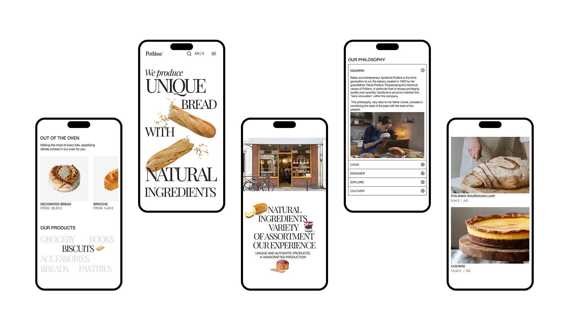Landing page | French Bakery Poilâne® — Изображение №10 — Интерфейсы на Dprofile