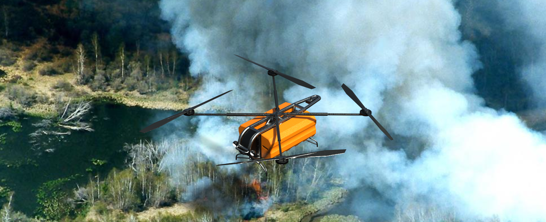 Дрон-пожарный «Феникс» — Изображение №1 — 3D на Dprofile