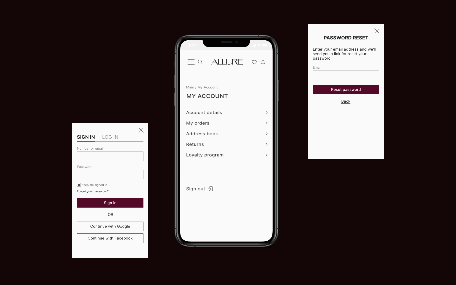 ALLURE | E-commerce design concept — Изображение №11 — Интерфейсы, Брендинг на Dprofile