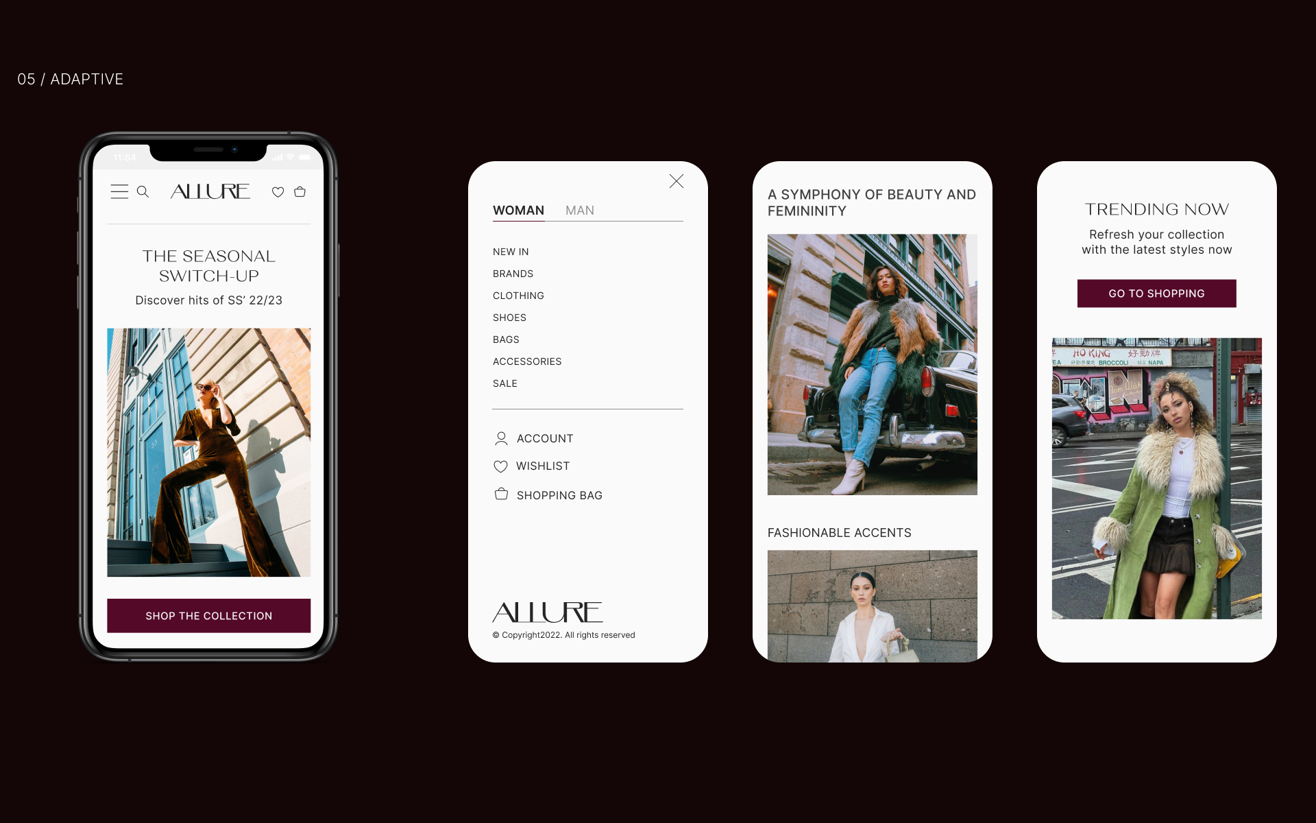ALLURE | E-commerce design concept — Изображение №9 — Интерфейсы, Брендинг на Dprofile