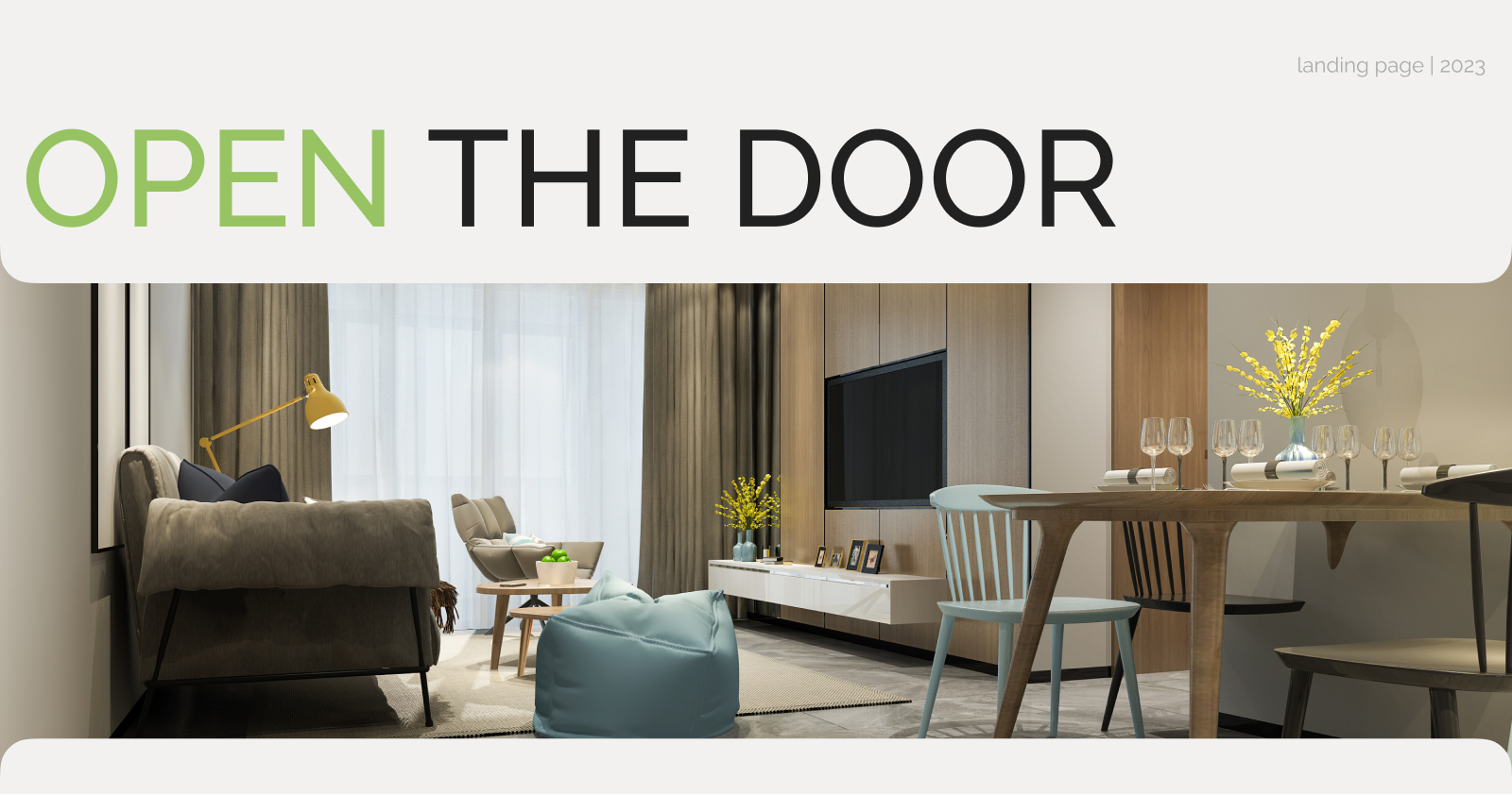 Open the door | landing page — Изображение №1 — Интерфейсы, Брендинг на Dprofile