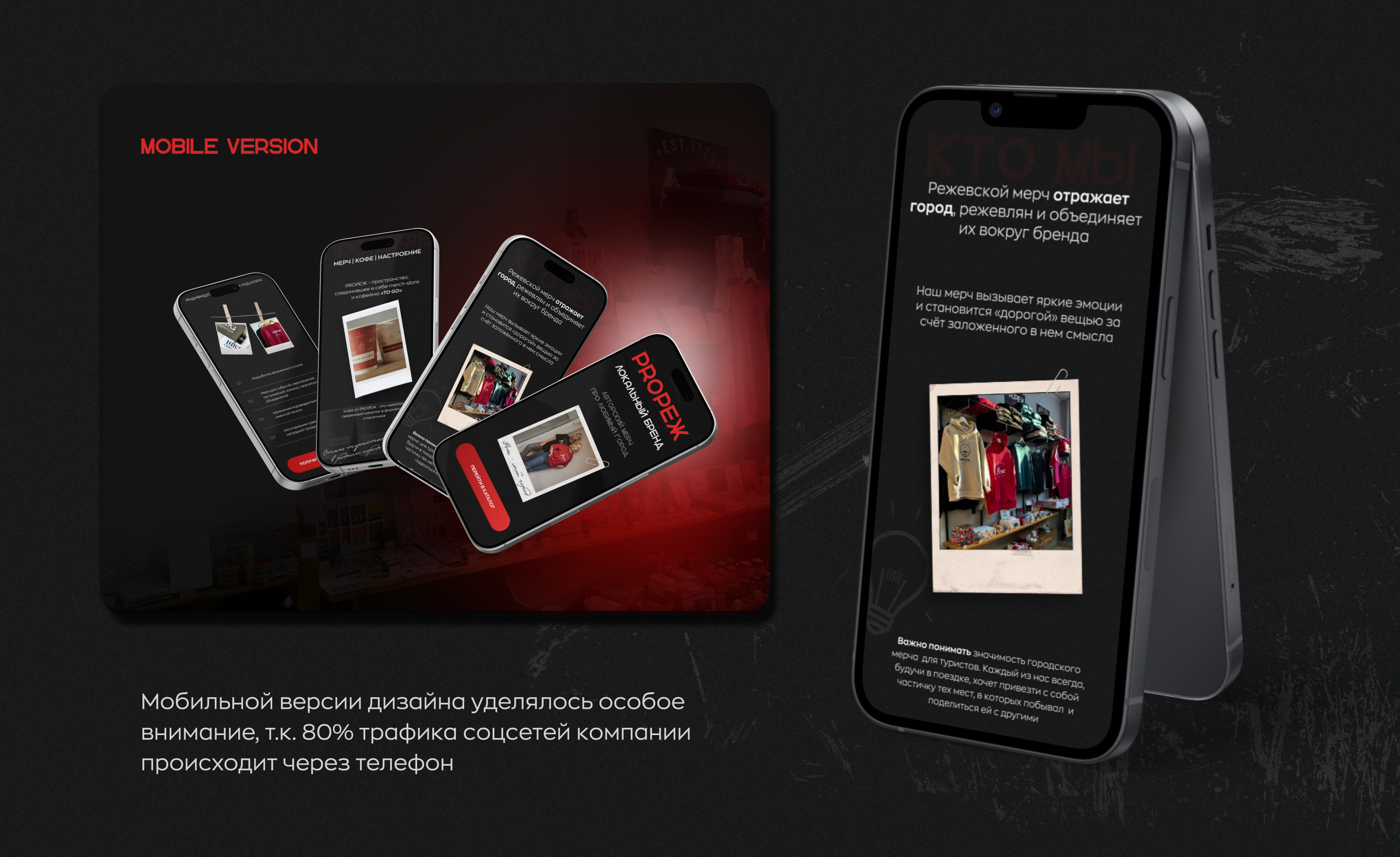 Сайт для мерча «PROРЕЖ» — Изображение №4 — Интерфейсы, Брендинг на Dprofile