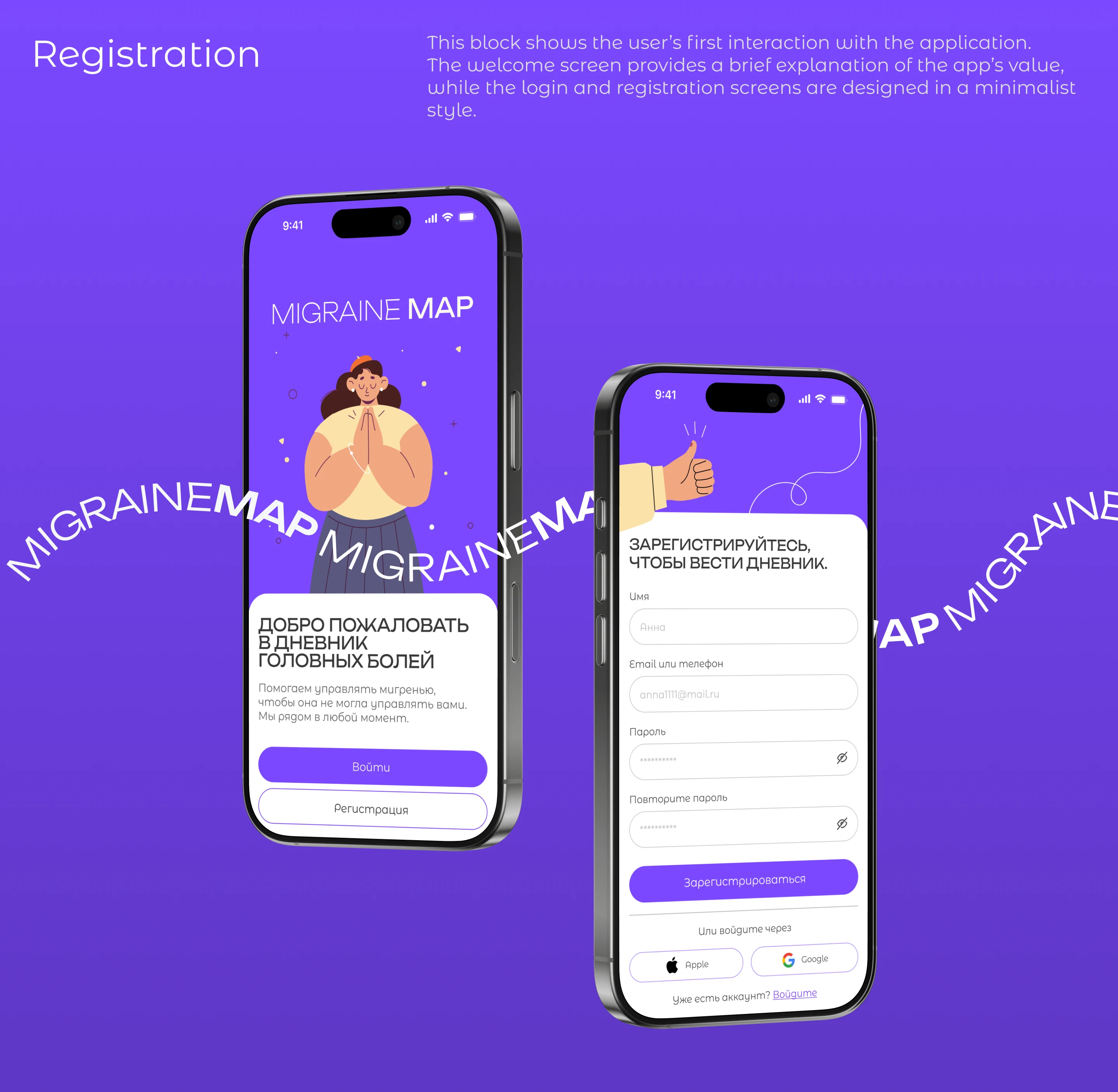 Health mobile app | Migraine Map — Изображение №9 — Интерфейсы на Dprofile