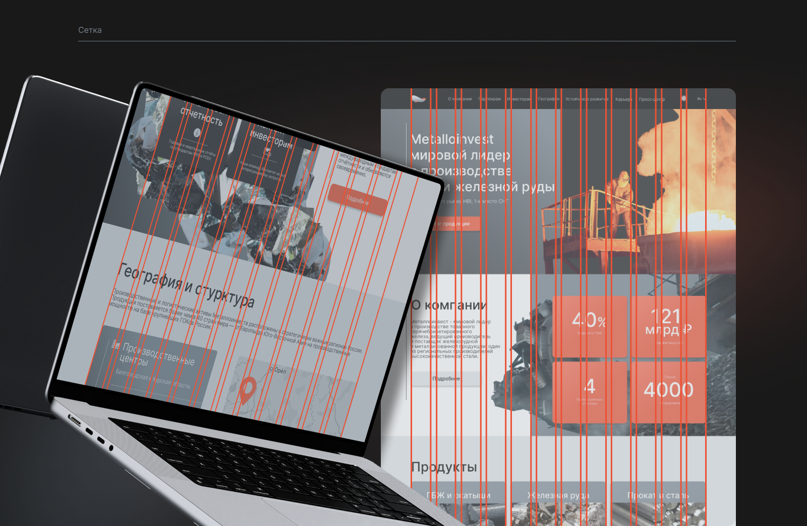 Website Metalloinvest — Изображение №6 — Интерфейсы на Dprofile