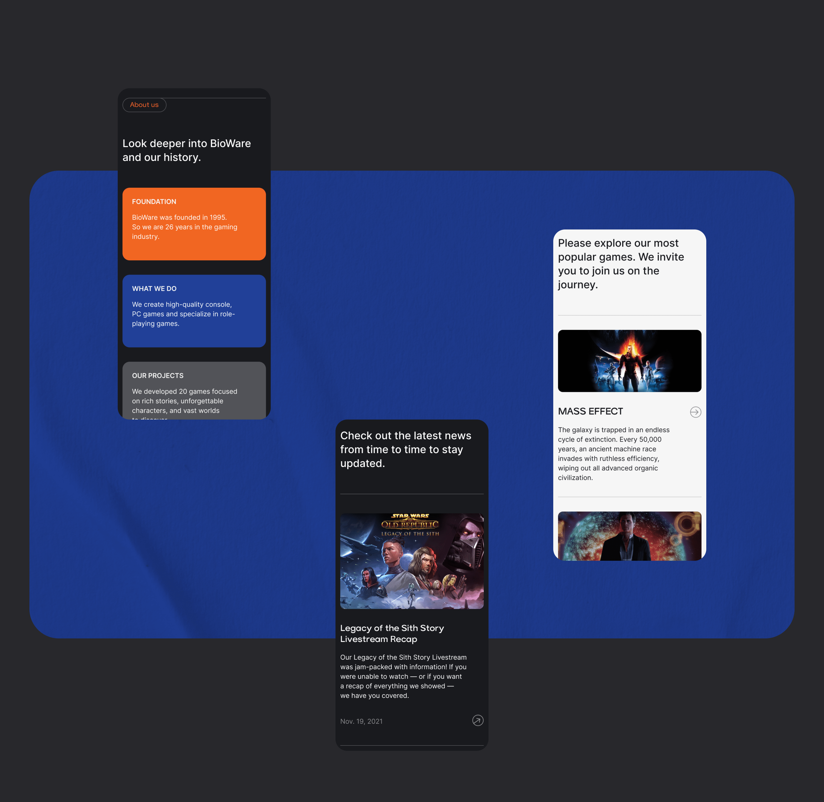 Bioware — Изображение №4 — Интерфейсы, Анимация на Dprofile