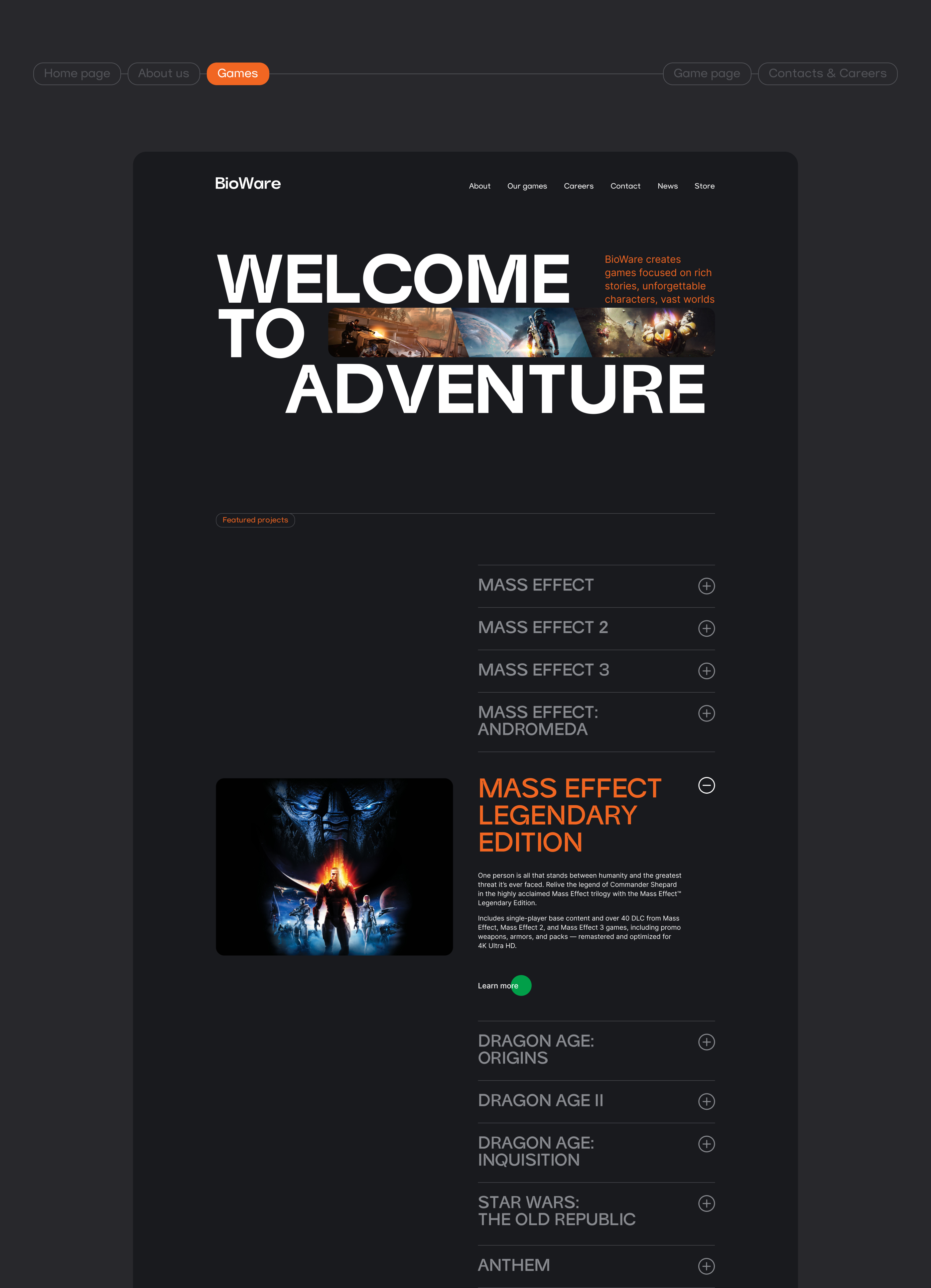 Bioware — Изображение №9 — Интерфейсы, Анимация на Dprofile