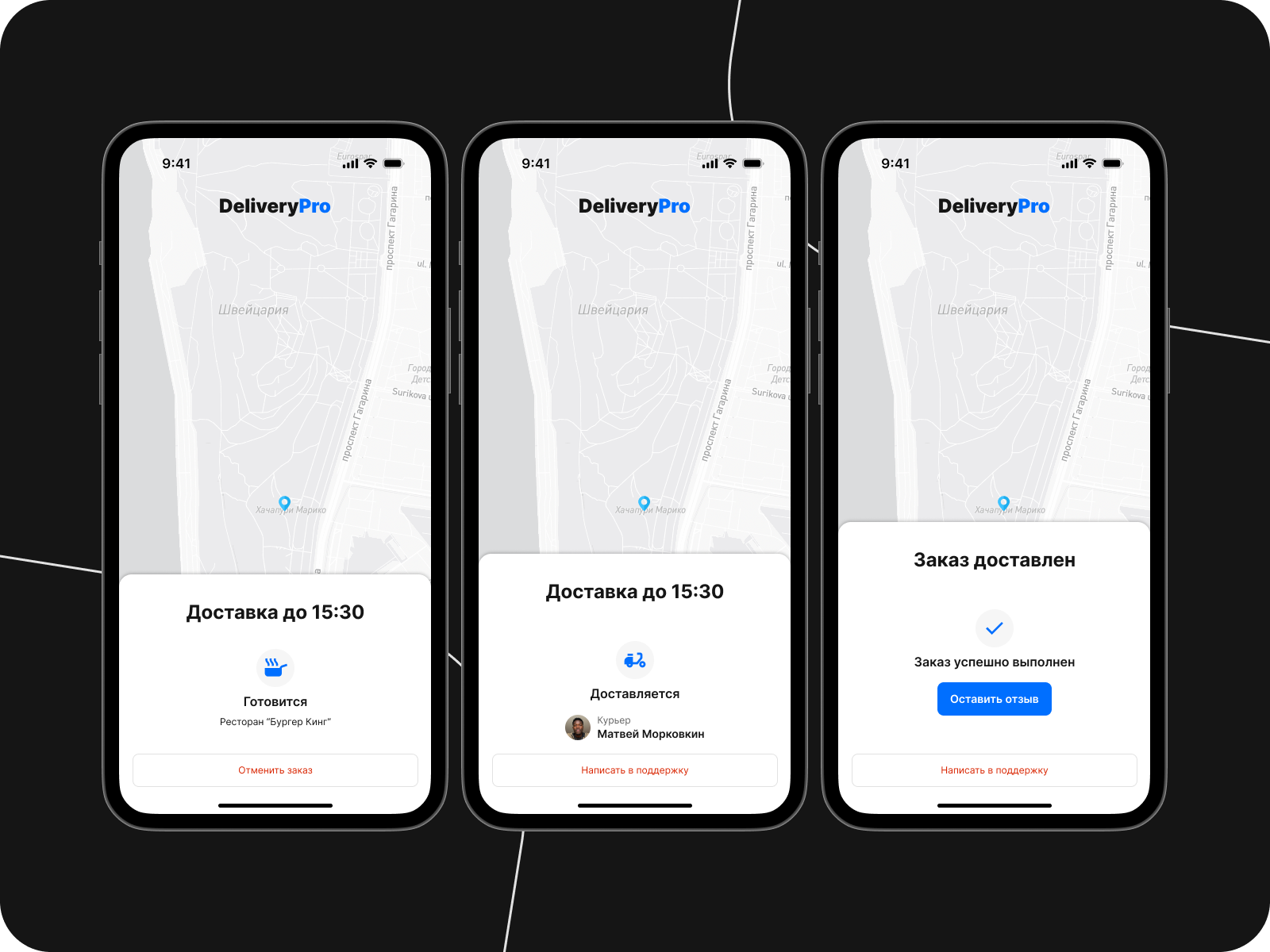 DeliveryPro - сервис доставки еды из ресторанов — Изображение №6 — Интерфейсы на Dprofile