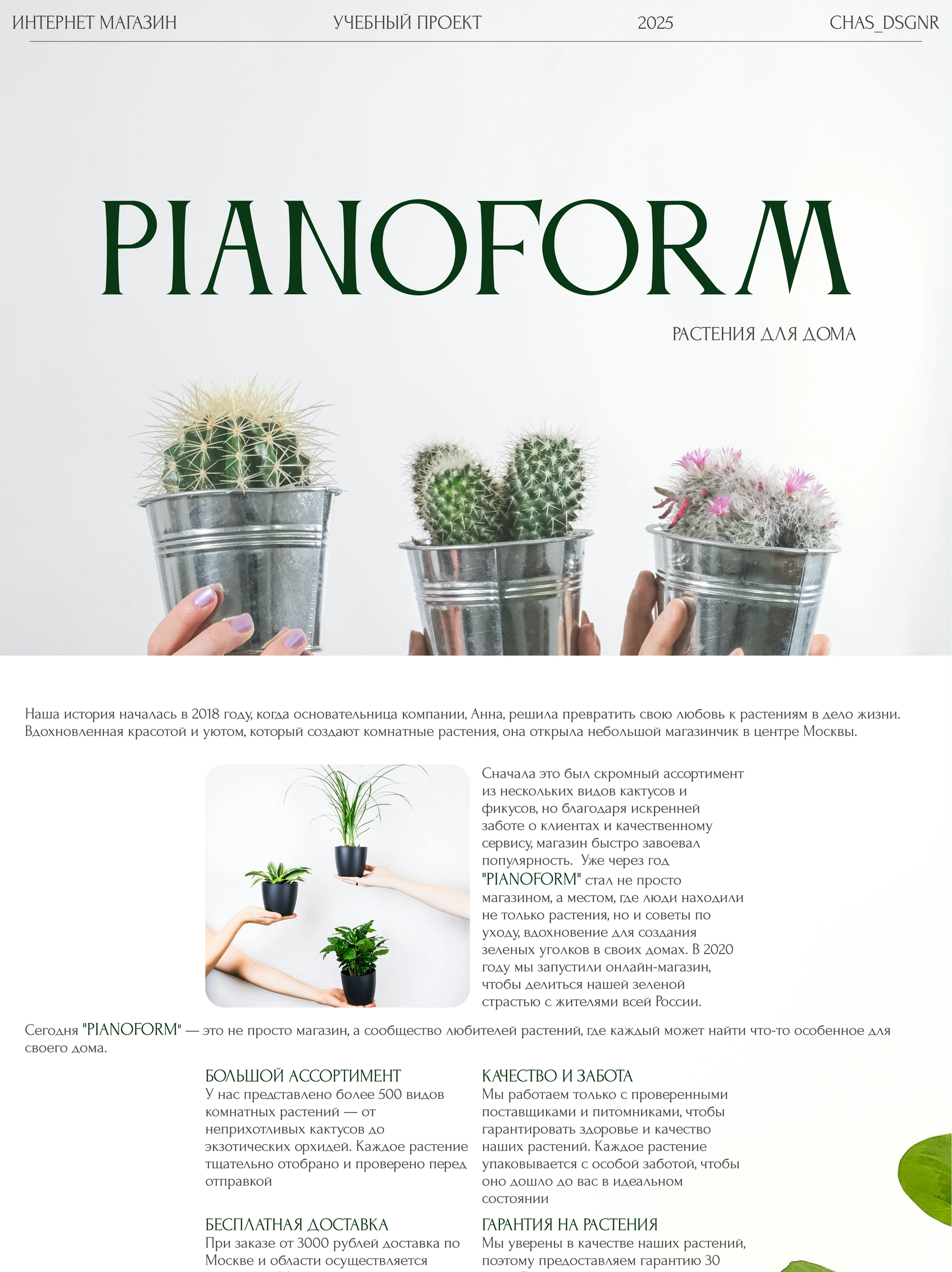 Website "Pianoform" — Изображение №1 — Интерфейсы на Dprofile