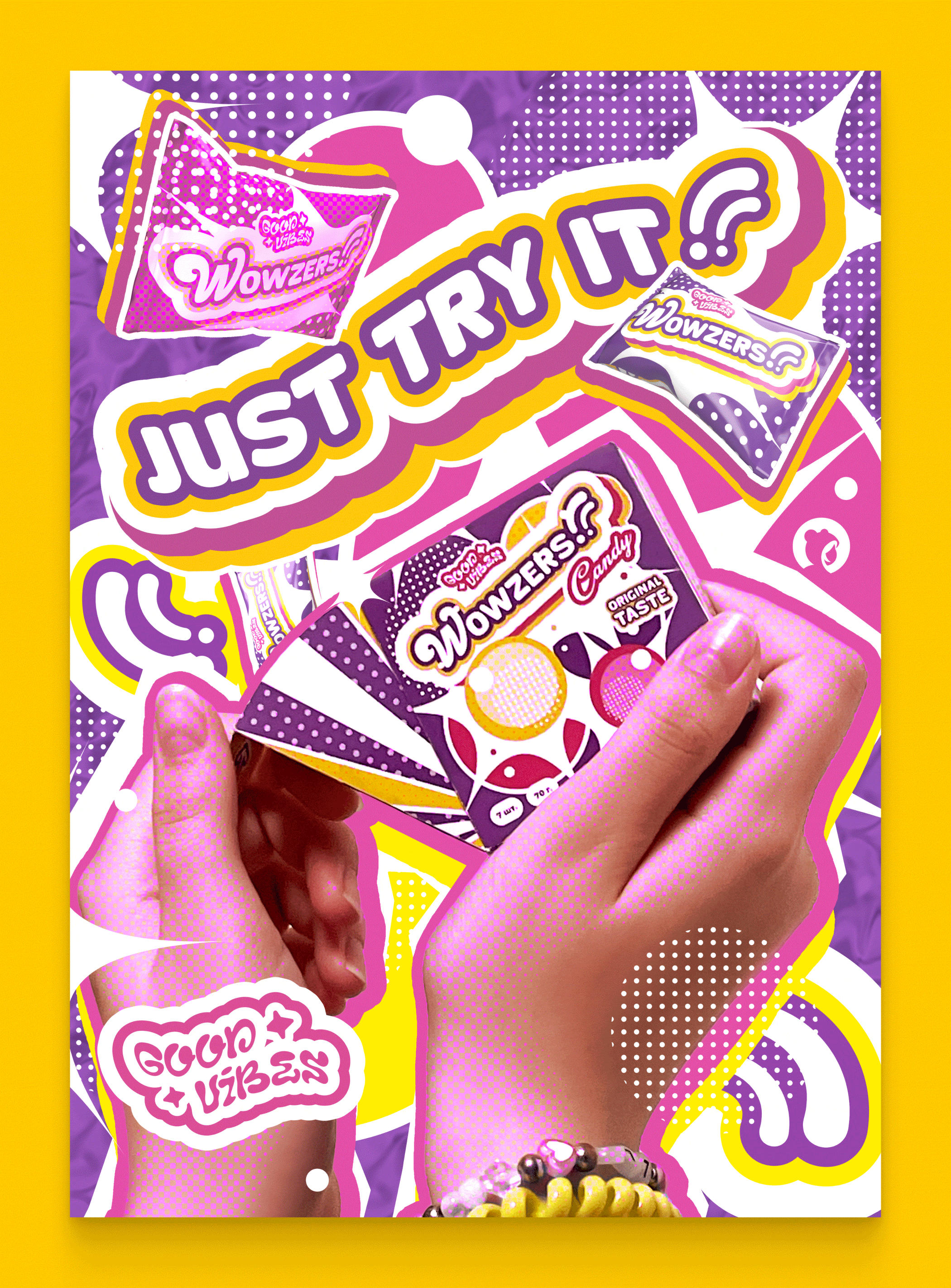 Wowzers!! | Candy Brand Identity — Изображение №11 — Брендинг на Dprofile