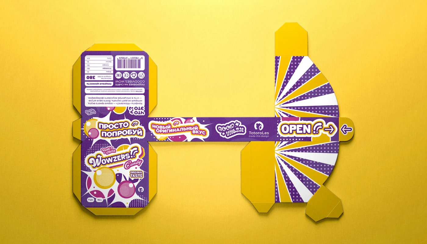 Wowzers!! | Candy Brand Identity — Изображение №7 — Брендинг на Dprofile