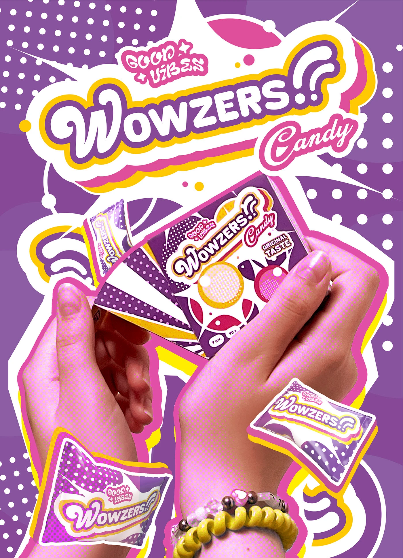 Wowzers!! | Candy Brand Identity — Изображение №1 — Брендинг на Dprofile