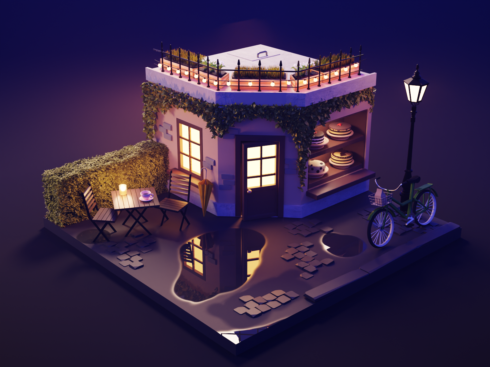 3D little bakery — Изображение №1 — Иллюстрация, 3D на Dprofile