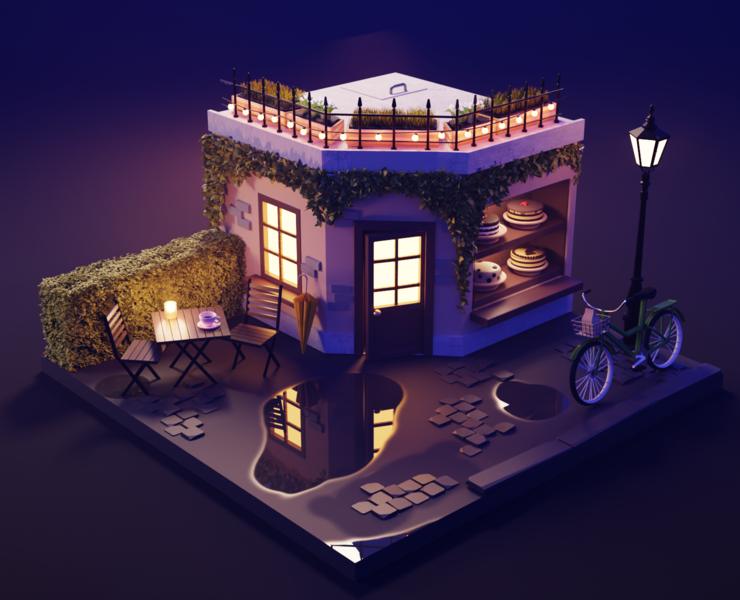 3D little bakery — Иллюстрация, 3D на Dprofile