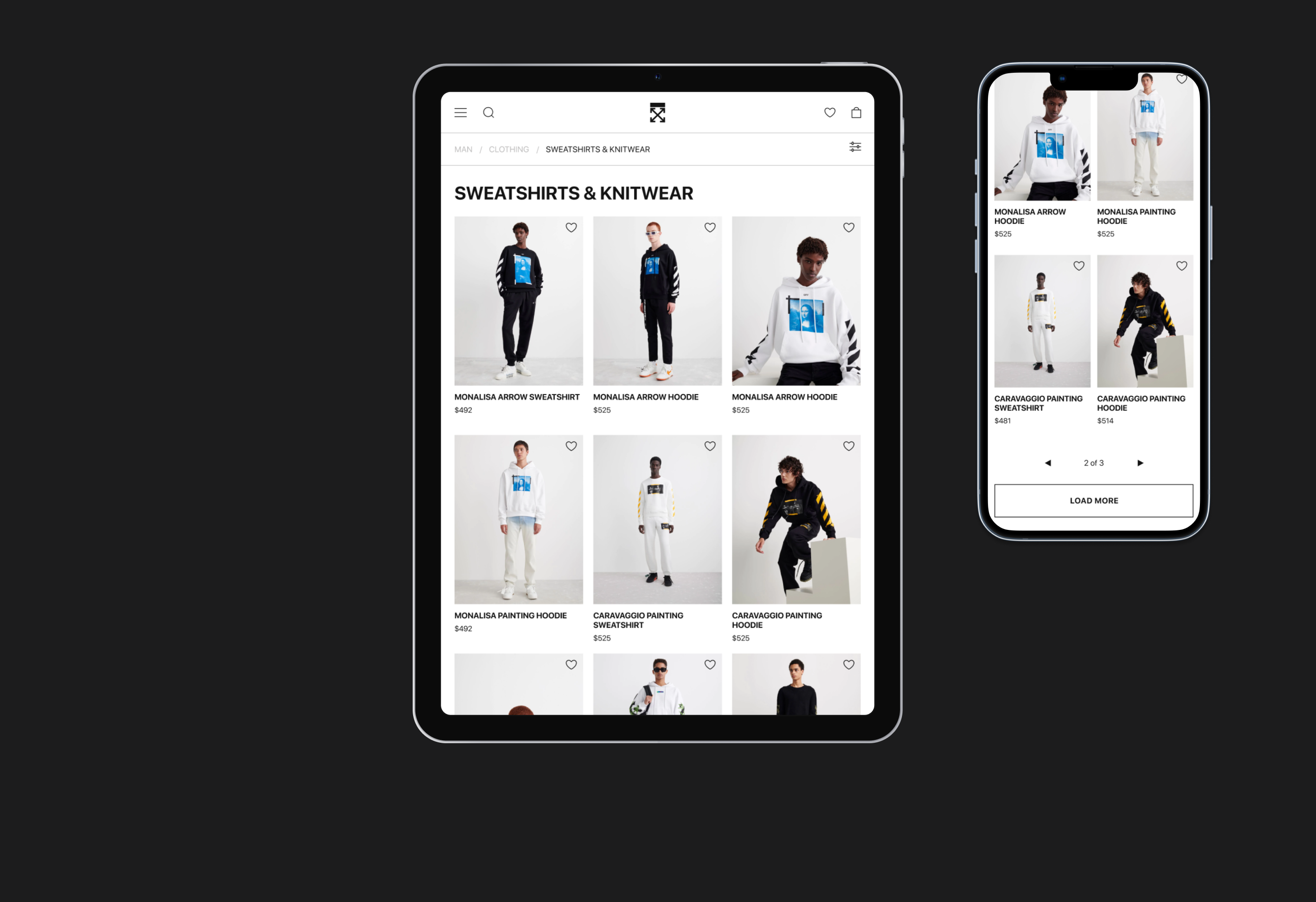 OFF-WHITE | Online-store redesign — Изображение №4 — Интерфейсы на Dprofile