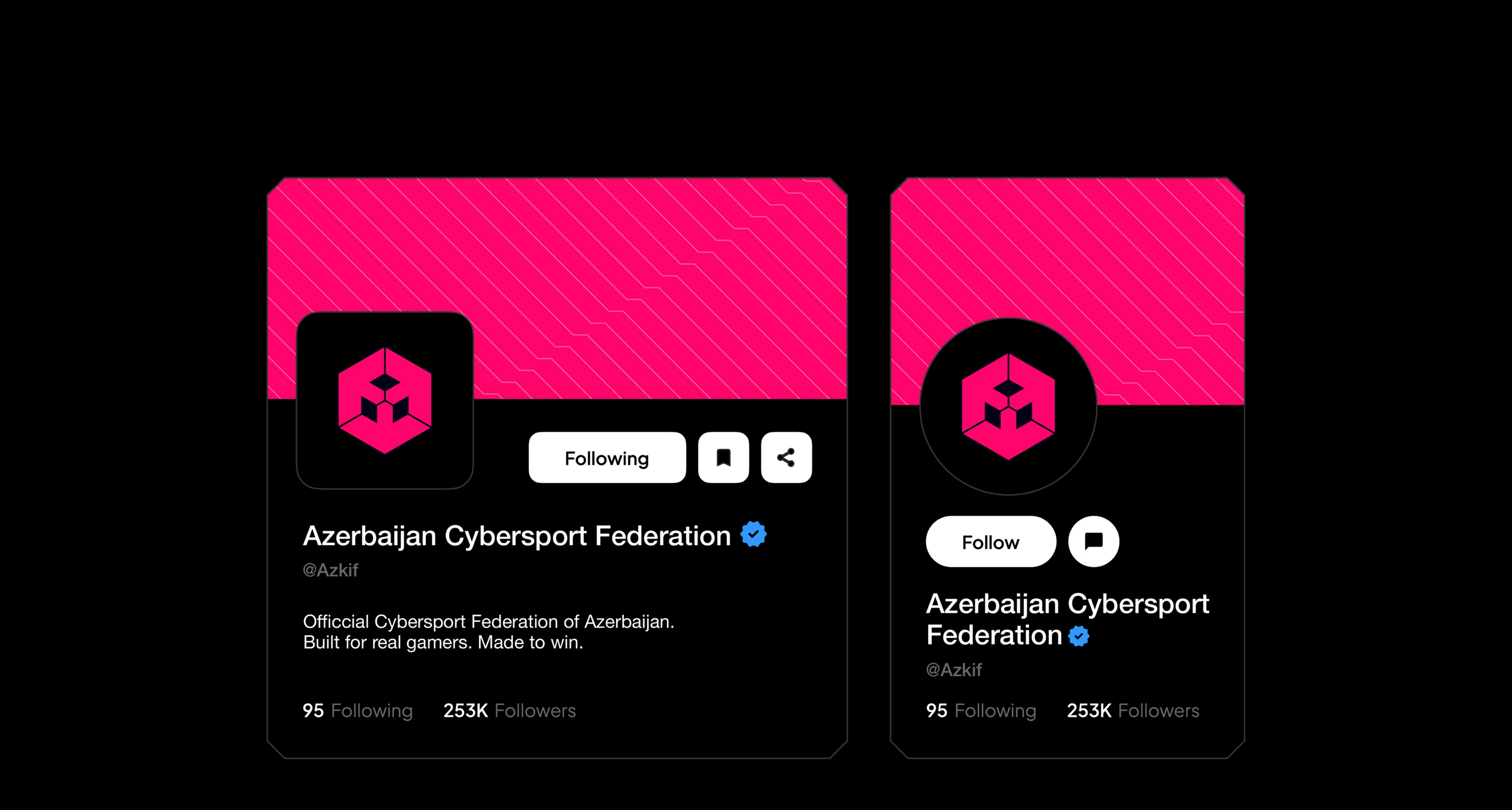 Azerbaijan Cybersport Federation - Brand Identity — Изображение №10 — Интерфейсы, Брендинг на Dprofile