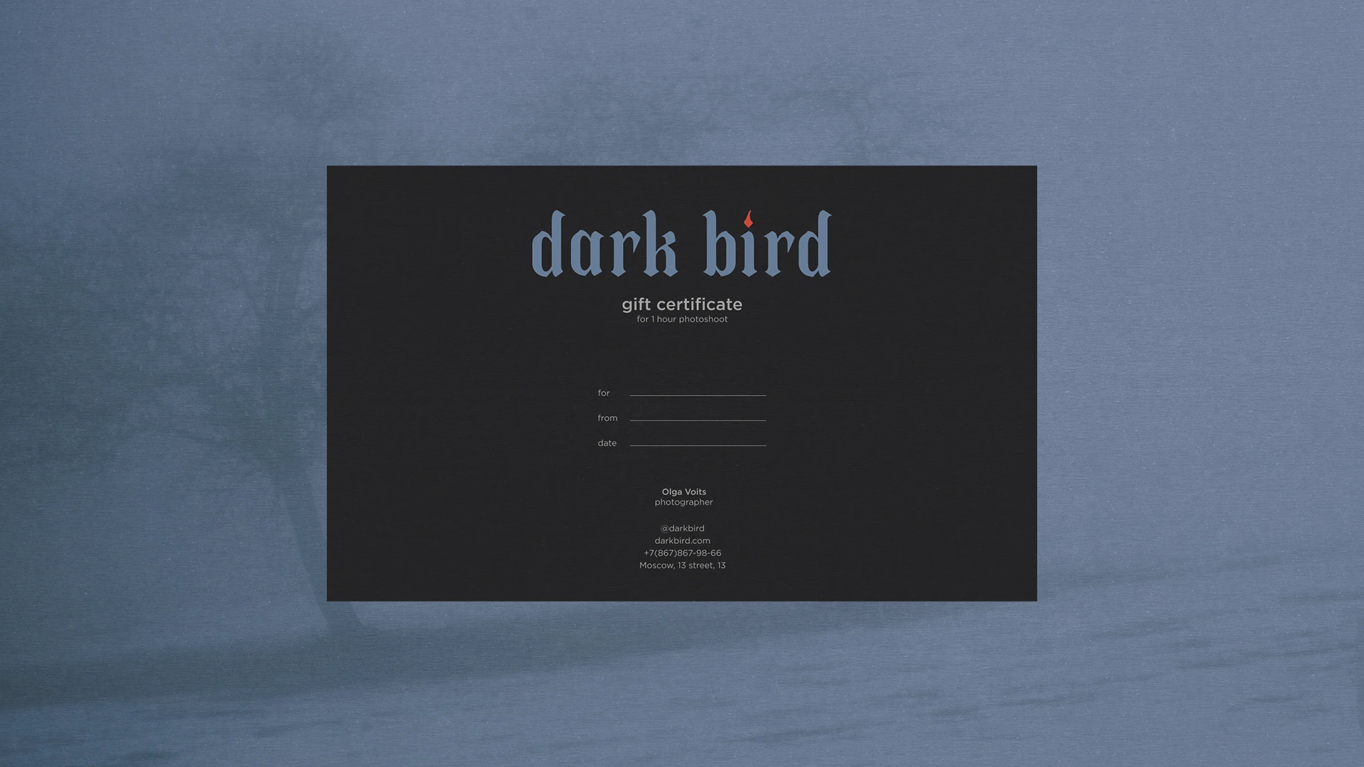 dark bird // айдентика для фотографа — Изображение №11 — Брендинг, Графика на Dprofile