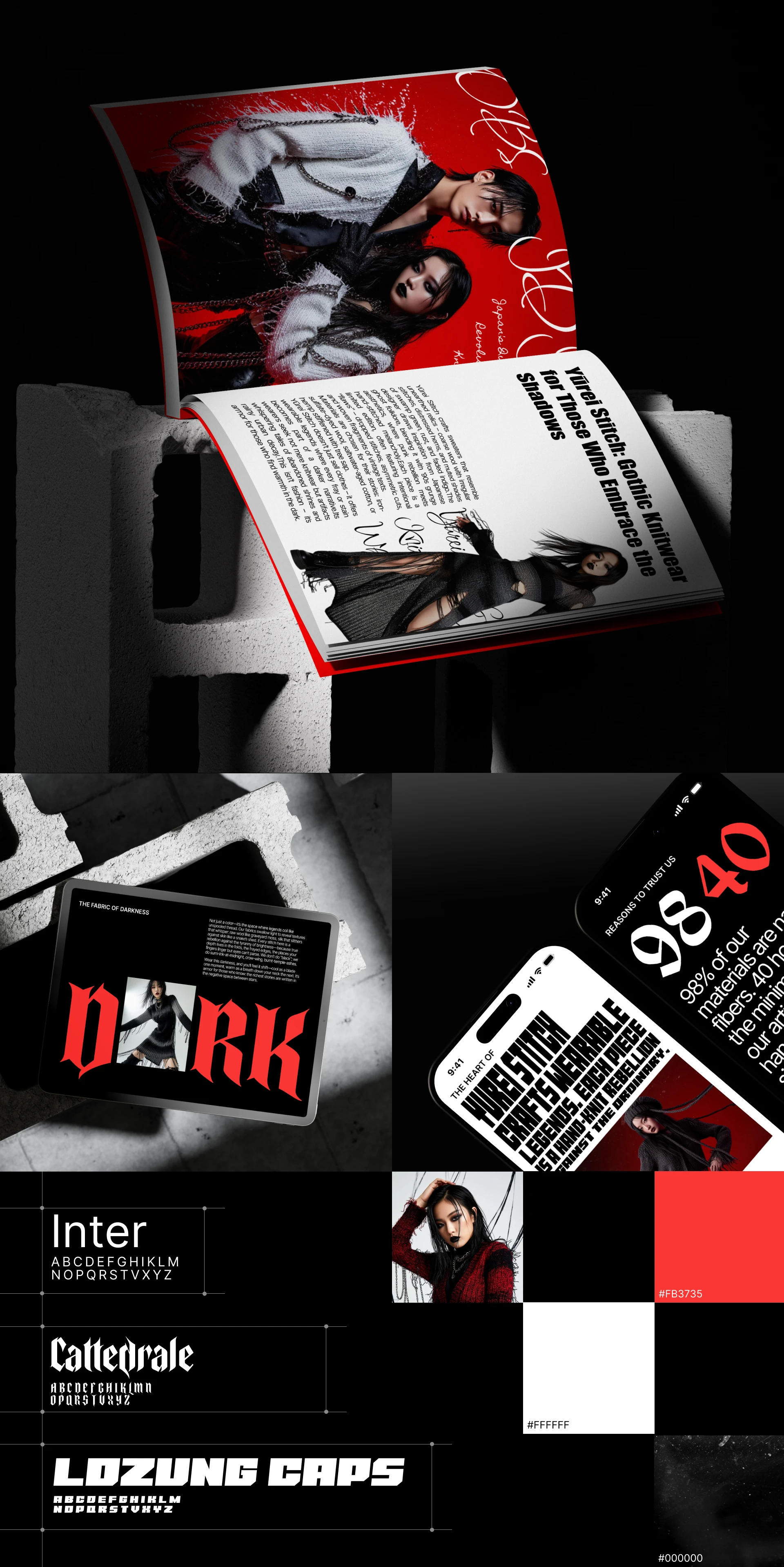 Yūrei Stitch | Corporate Website — Изображение №4 — Интерфейсы на Dprofile