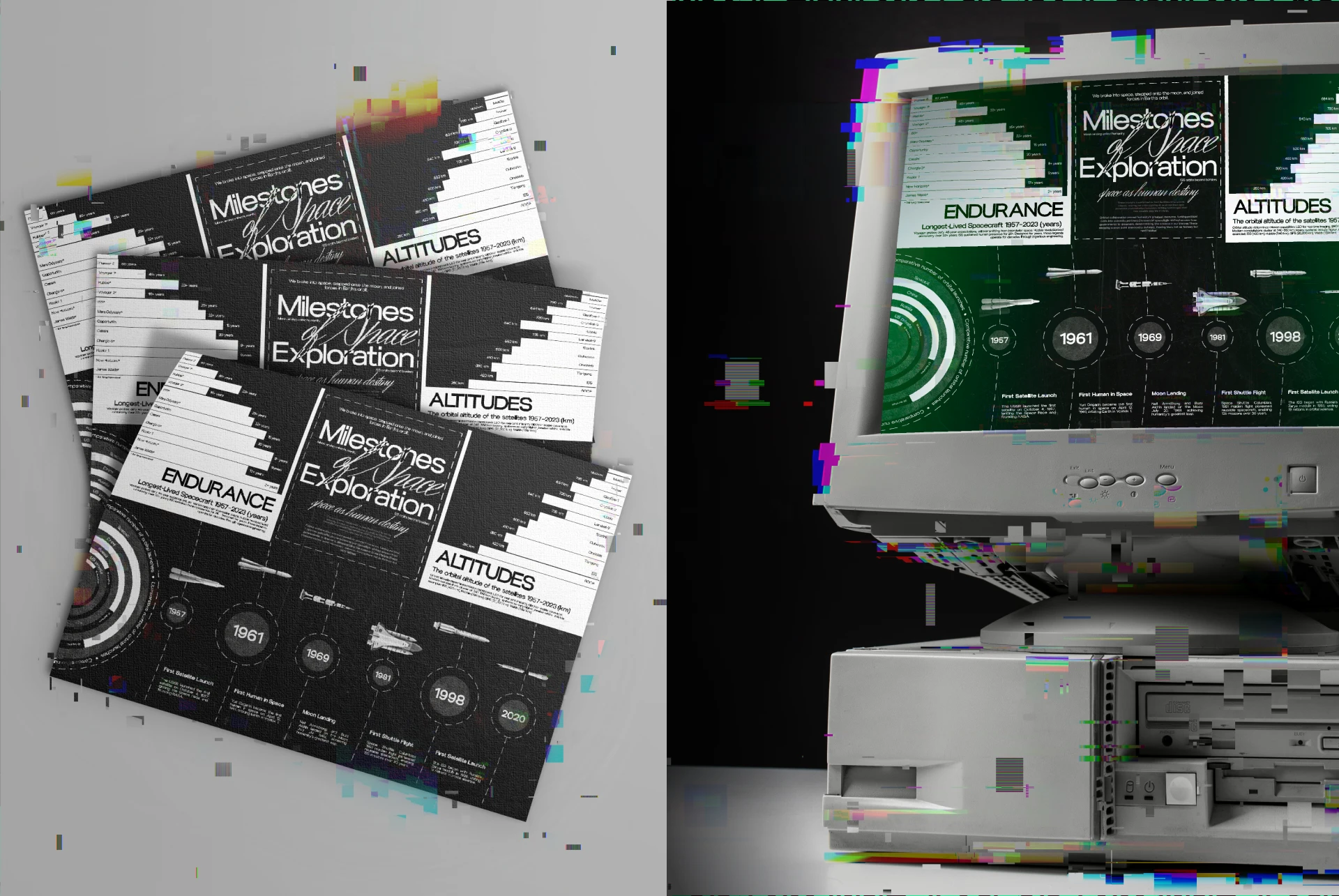 Space-themed Infographic Posters — Изображение №3 — Графика на Dprofile