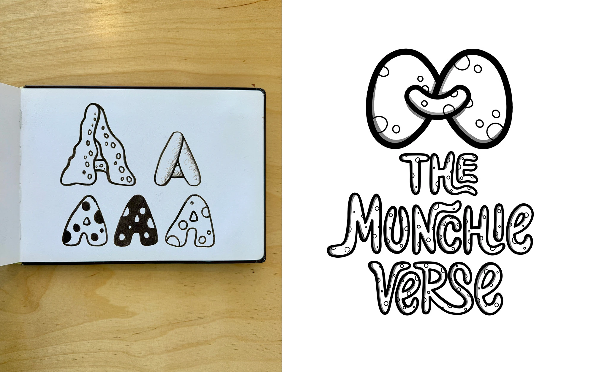 Леттеринг для "The Munchieverse" — Изображение №3 — Брендинг, Графика на Dprofile