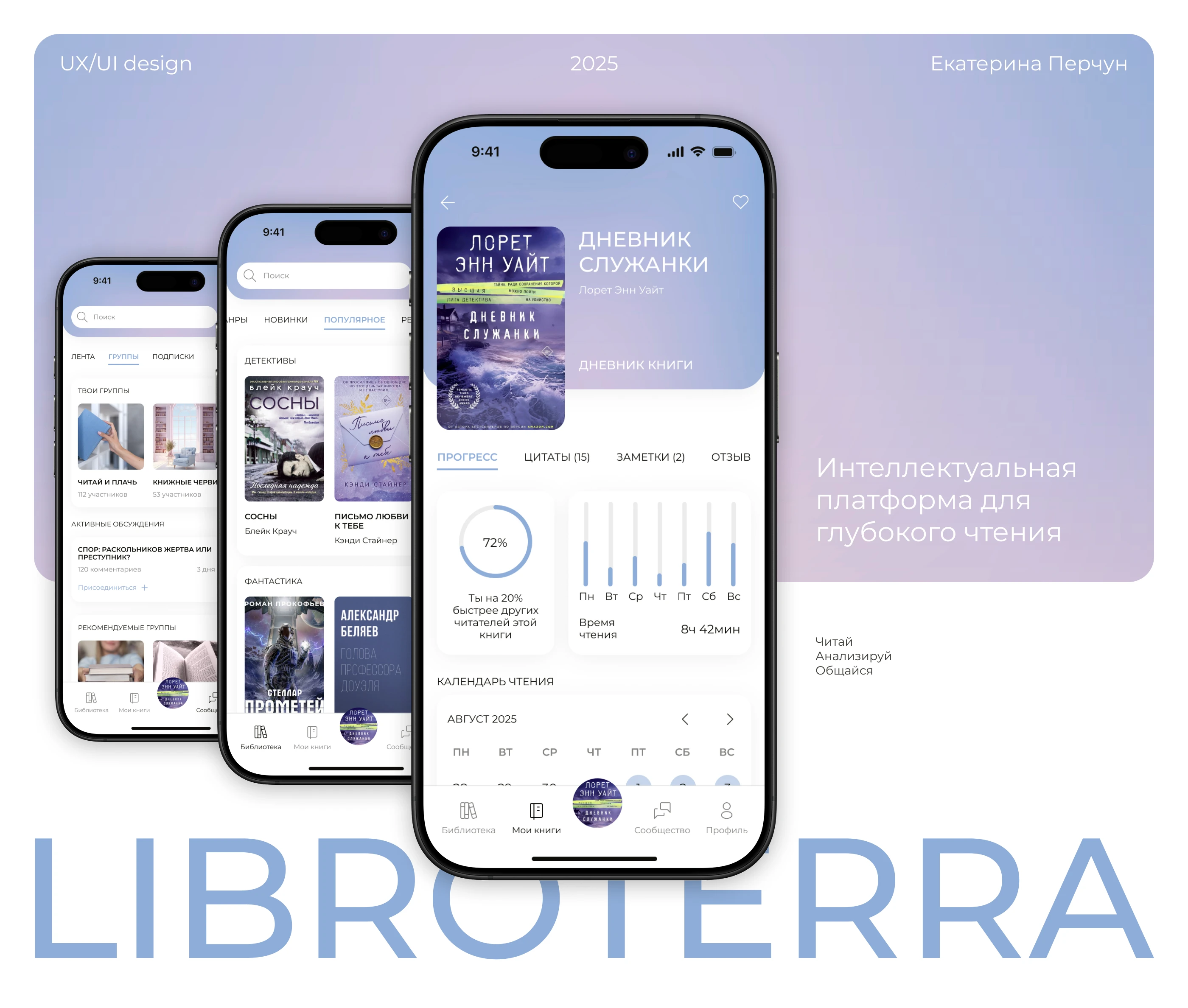 Mobile App LIBROTERRA — Изображение №1 — Интерфейсы на Dprofile