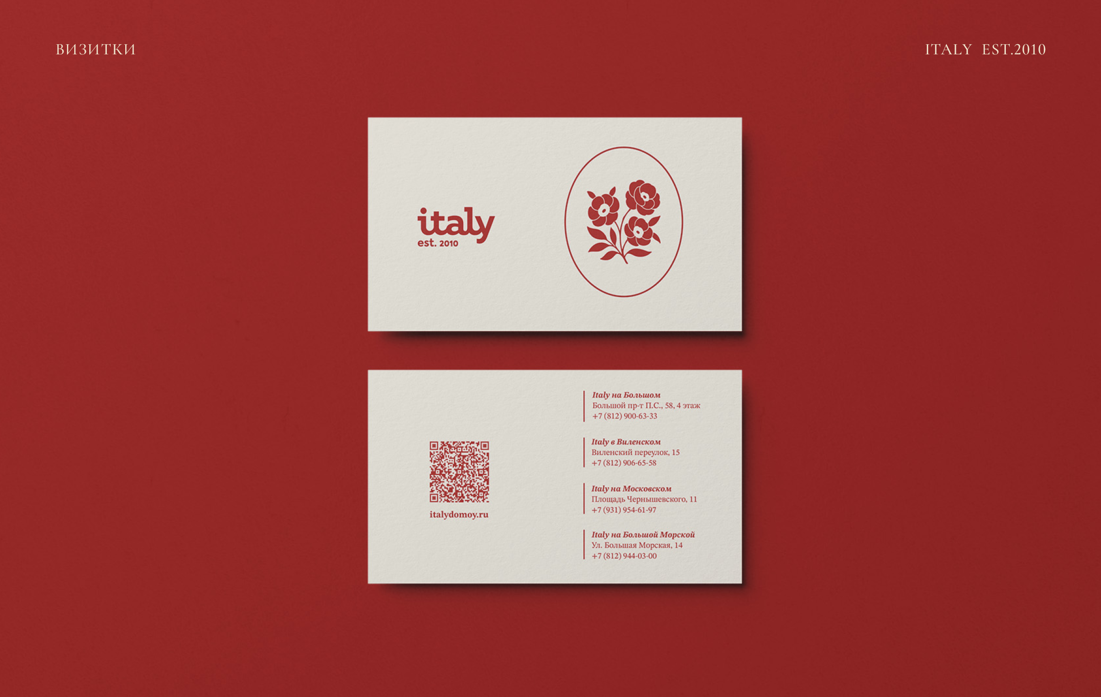 ITALY | RESTAURANT BRANDING — Изображение №7 — Брендинг, Графика на Dprofile