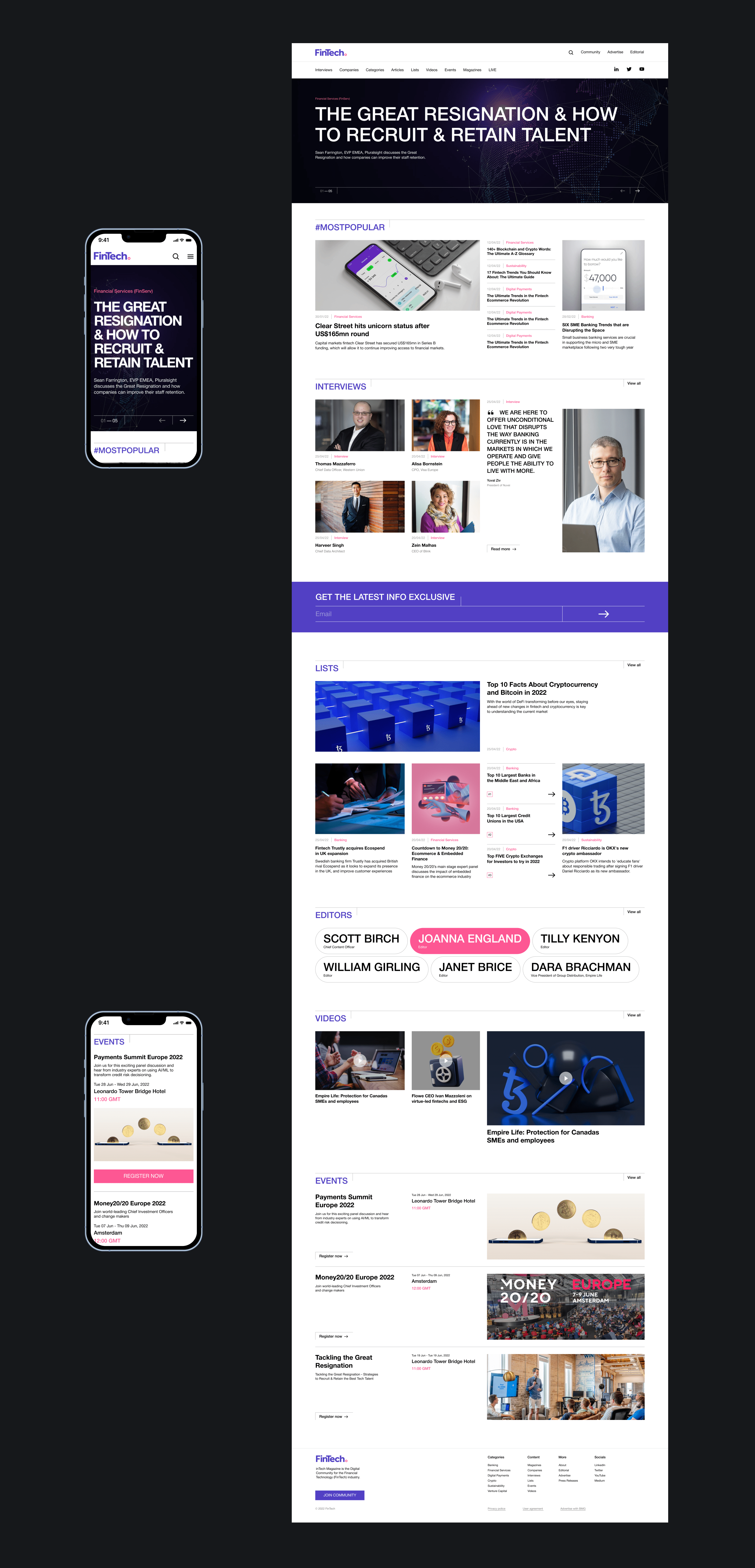 FinTech magazine — Изображение №3 — Интерфейсы на Dprofile