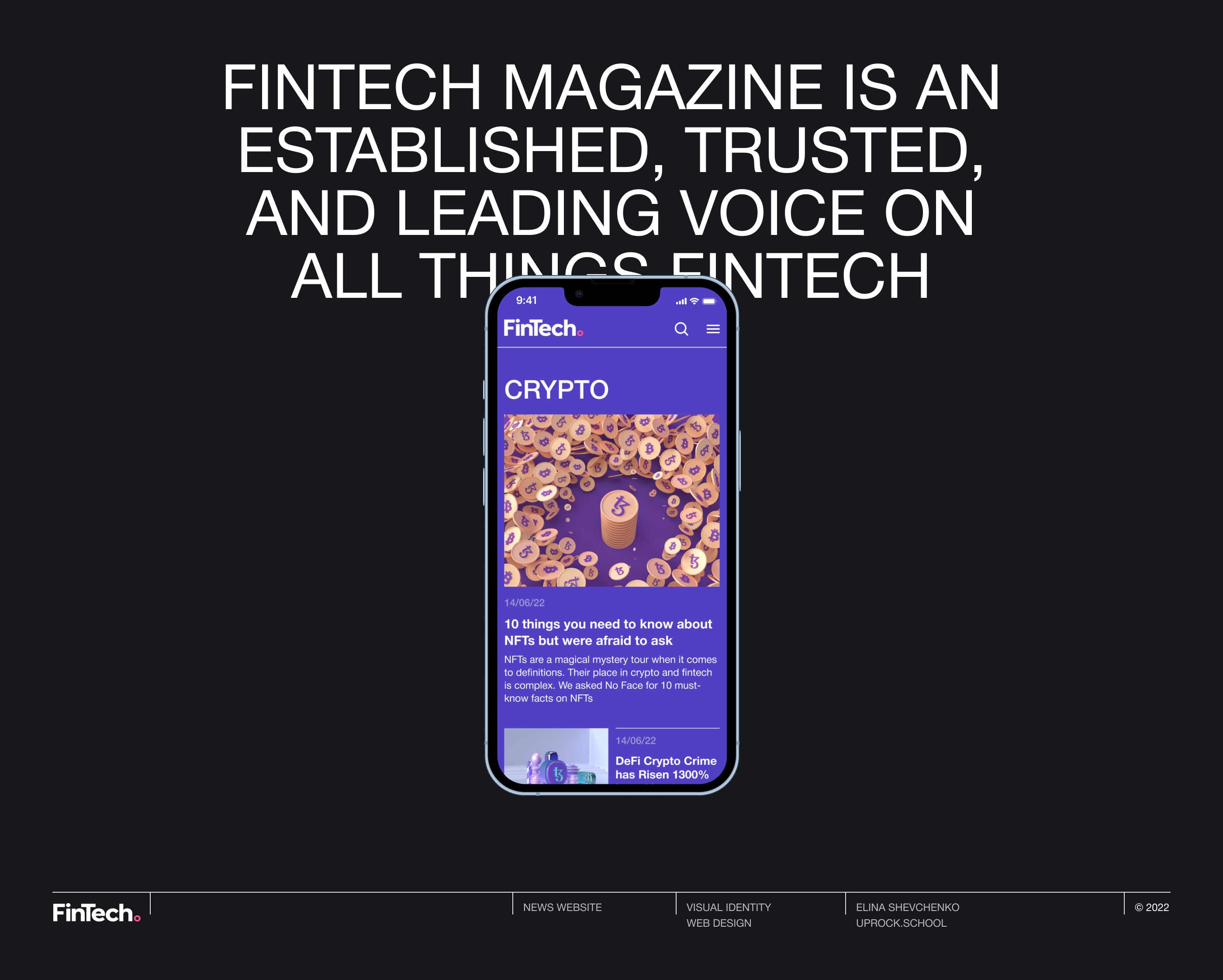 FinTech magazine — Изображение №1 — Интерфейсы на Dprofile