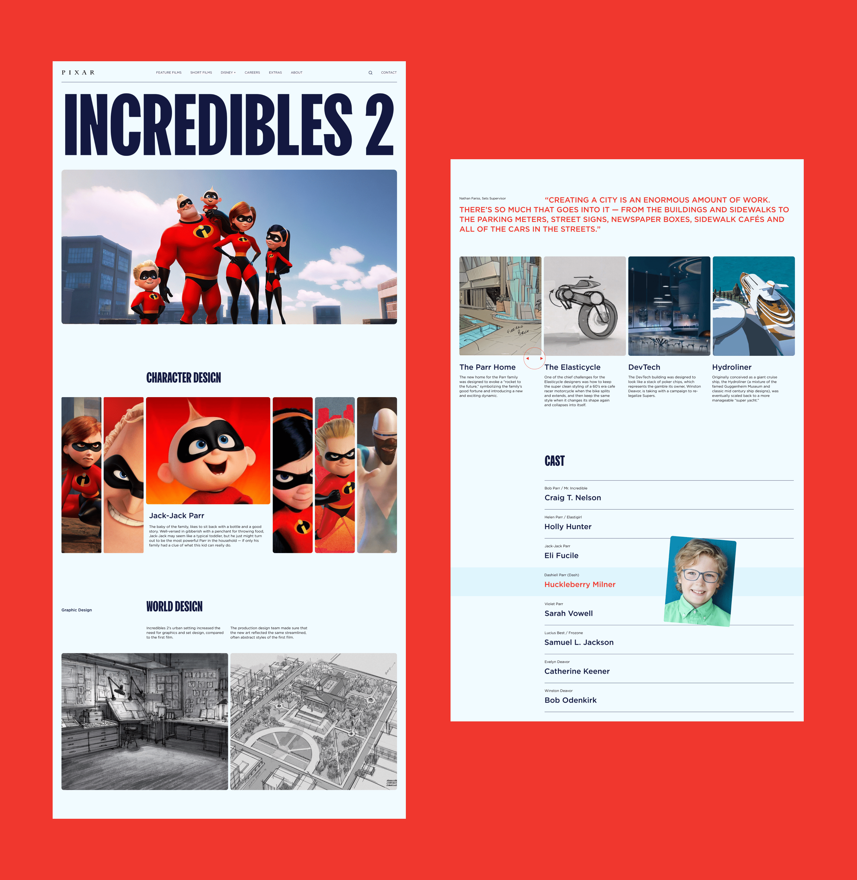 PIXAR — corporate website — Изображение №5 — Интерфейсы на Dprofile