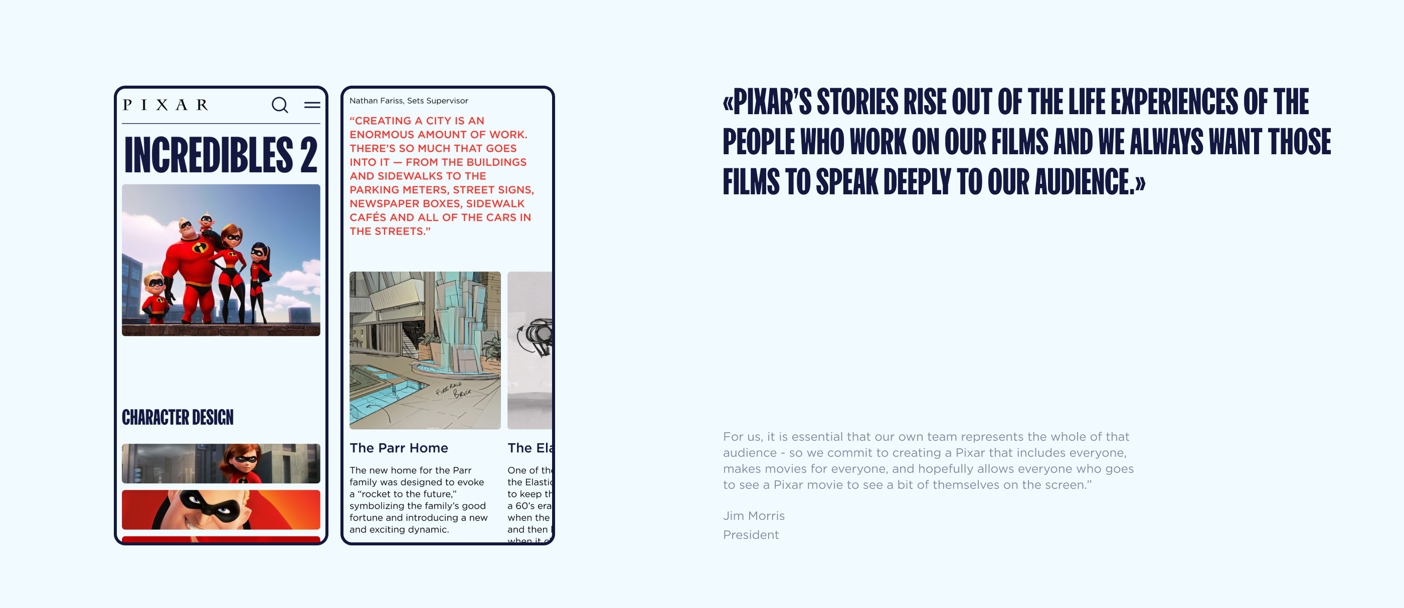 PIXAR — corporate website — Изображение №6 — Интерфейсы на Dprofile