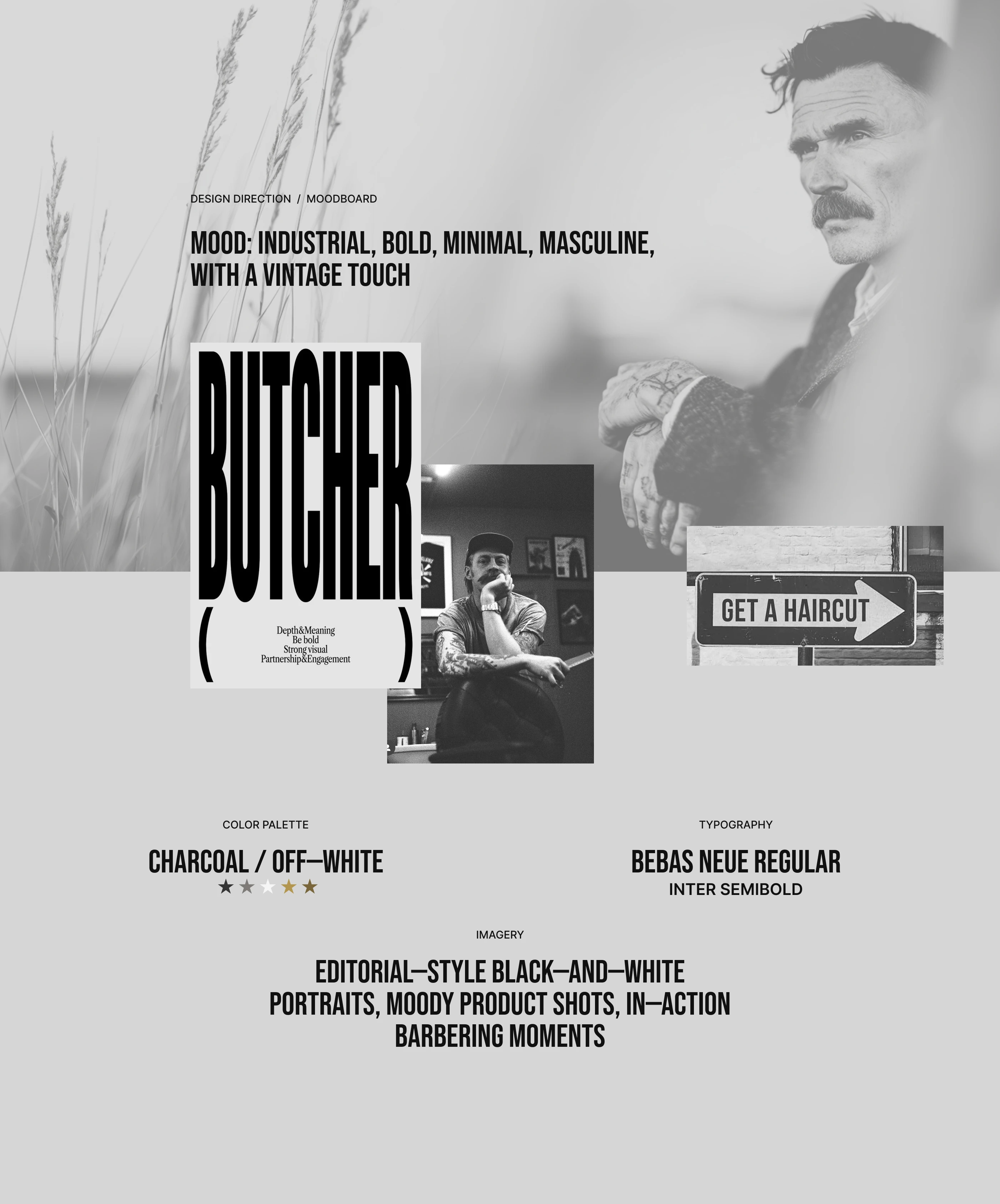 Website Concept for a Barbershop — Изображение №4 — Интерфейсы, Брендинг на Dprofile