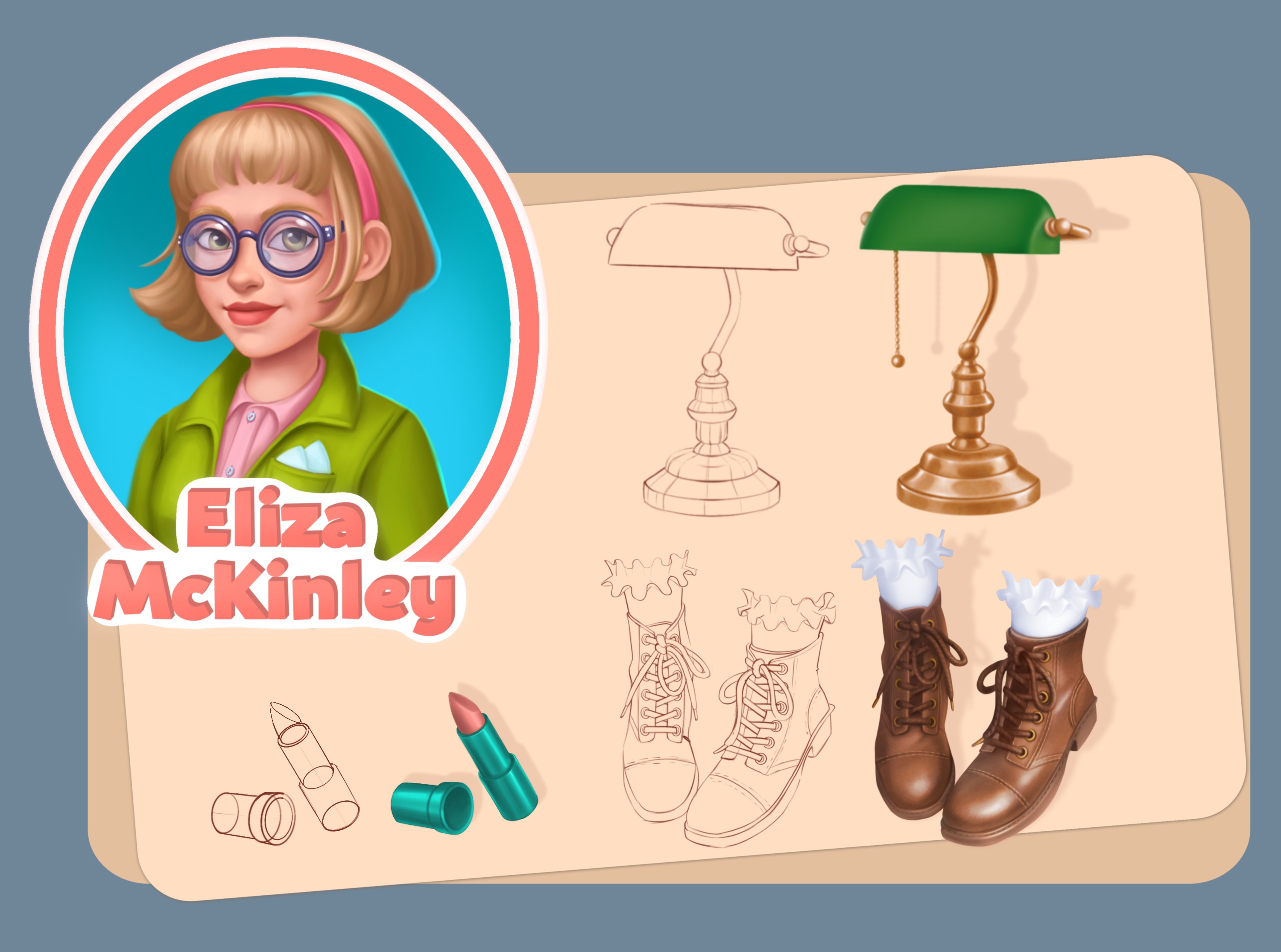 Character design Eliza McKinley (personal project) — Изображение №2 — Иллюстрация на Dprofile