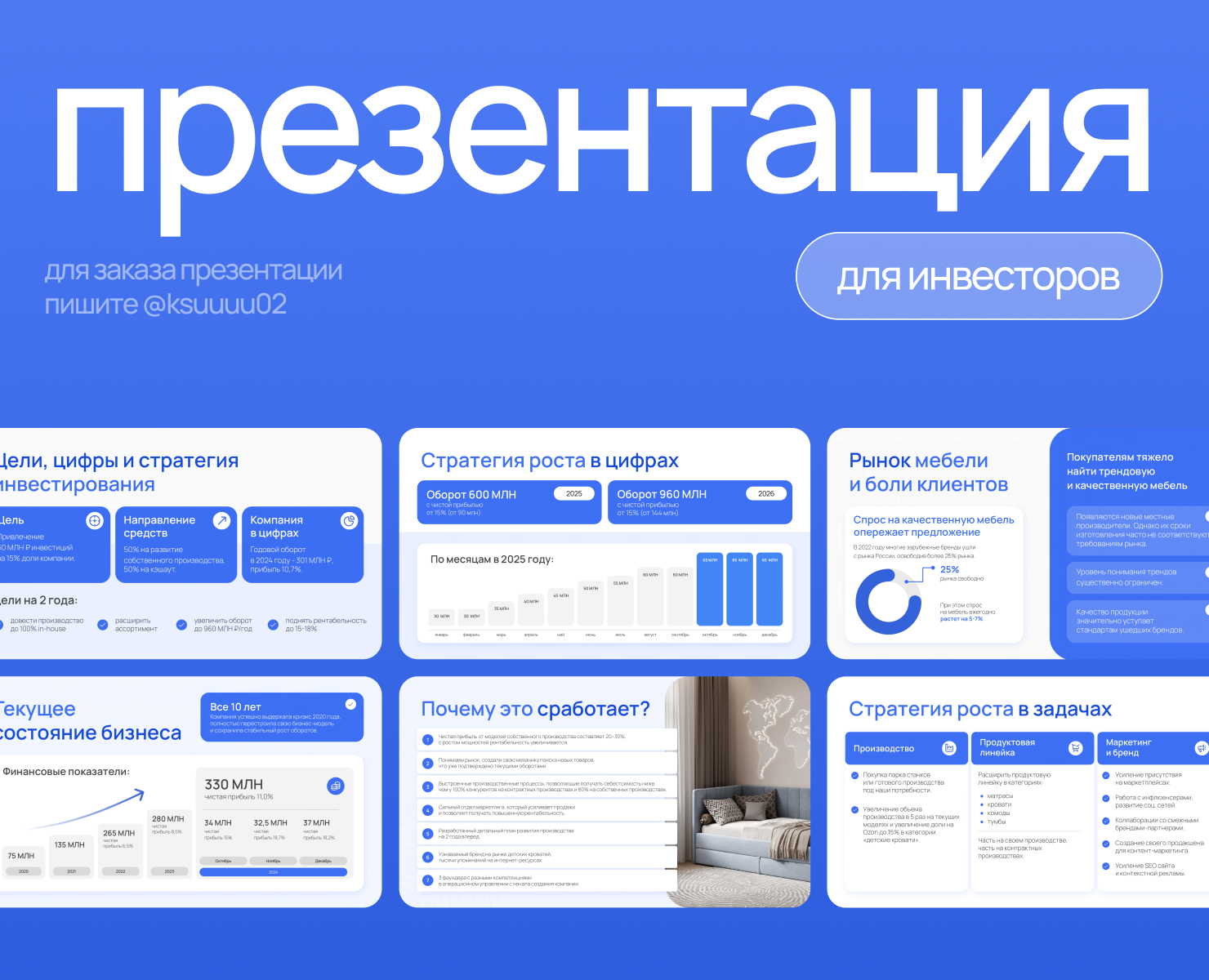 Презентация для инвесторов — Графика, Маркетинг на Dprofile