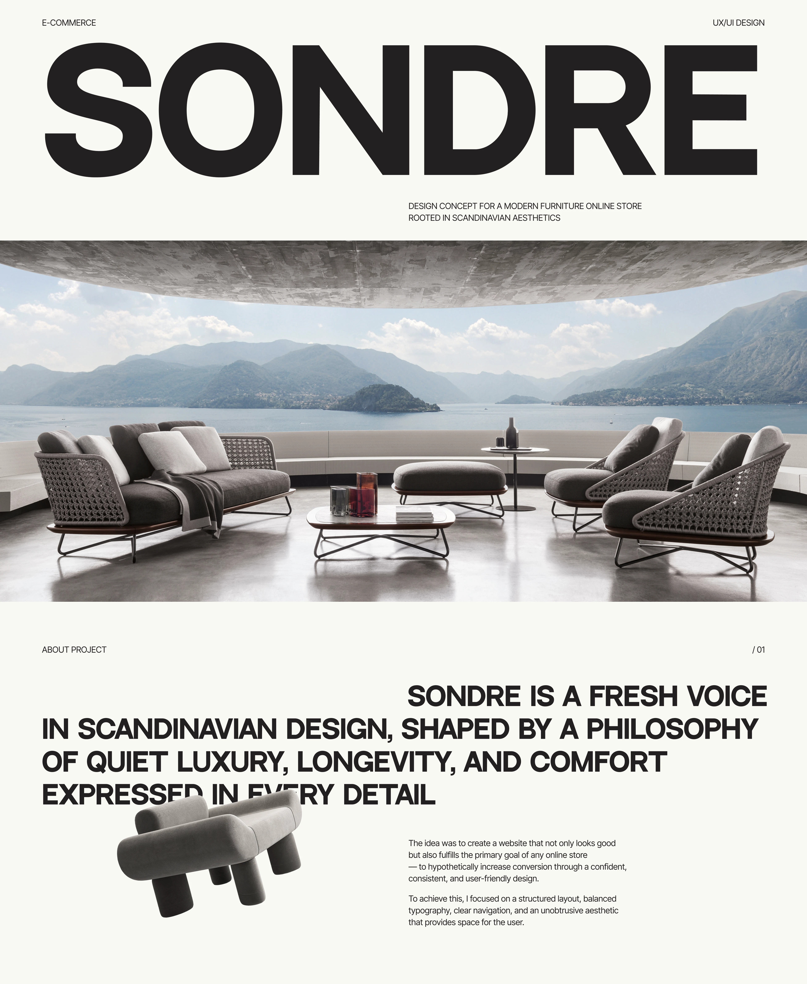 SONDRE / Интернет-магазин мебели — Изображение №1 — Интерфейсы, Анимация на Dprofile