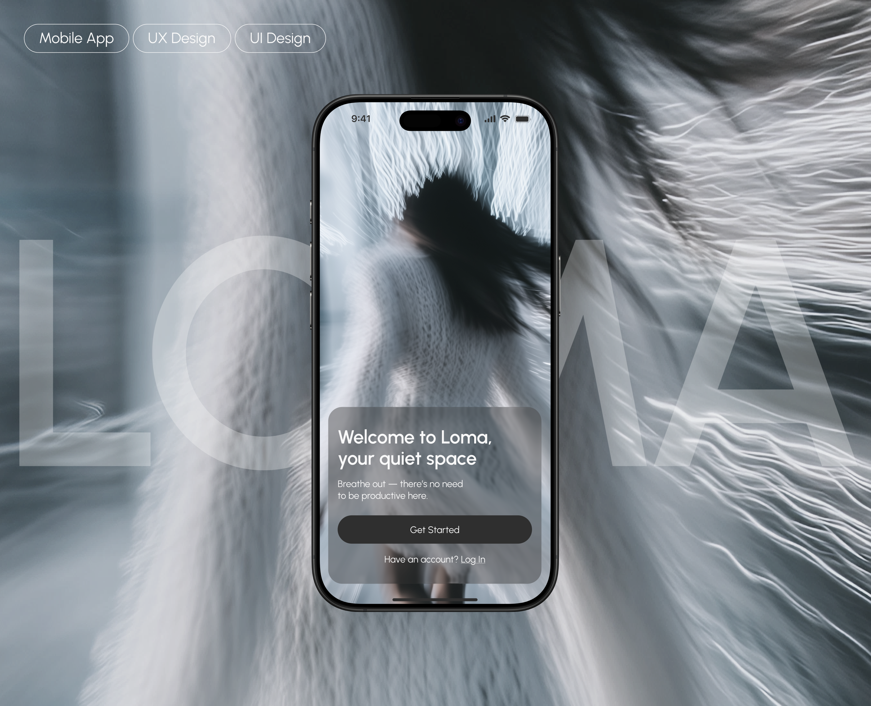 LOMA — Мобильное приложение для замедления — Интерфейсы на Dprofile