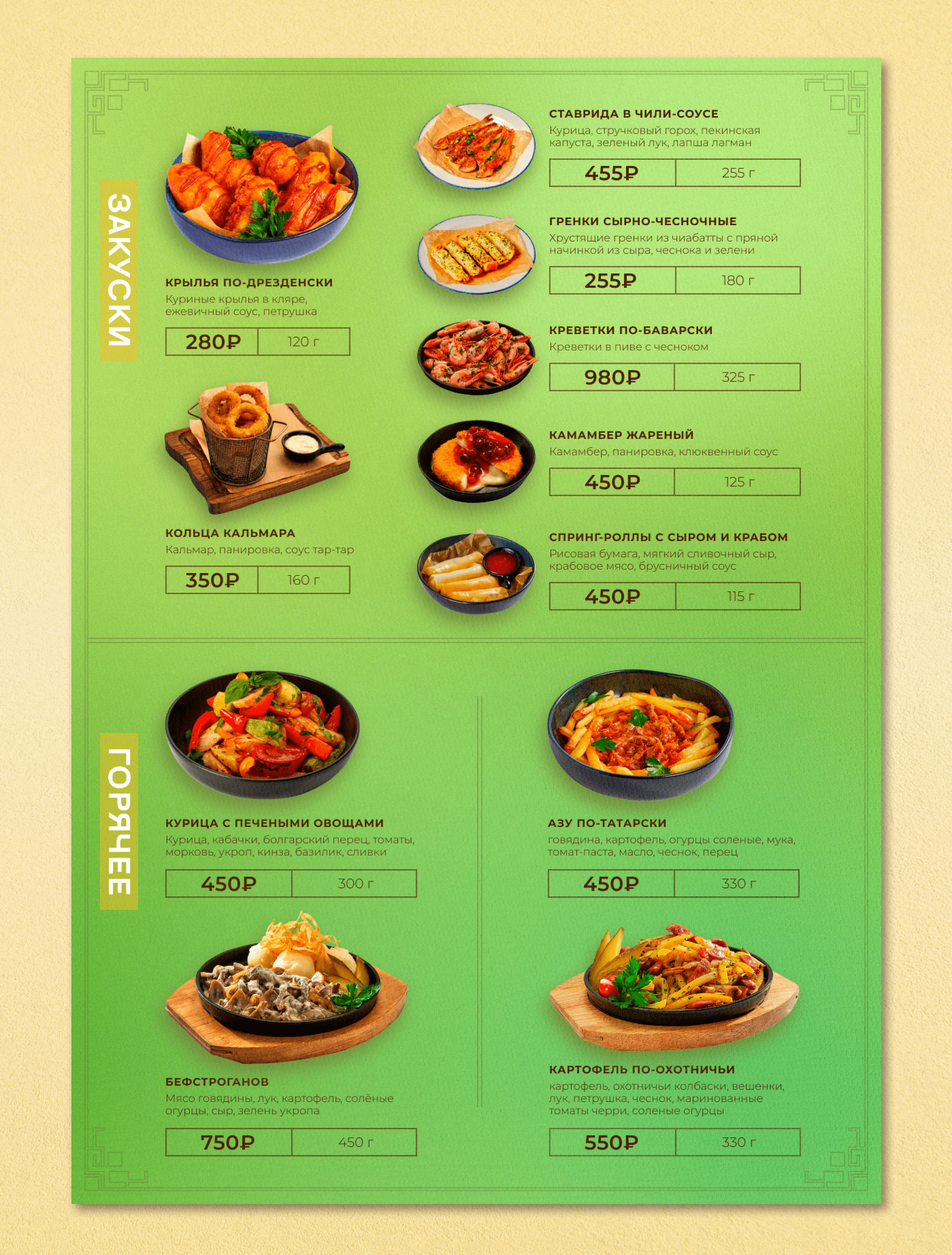 Menu | Restaurant — Изображение №4 — Брендинг, Маркетинг на Dprofile