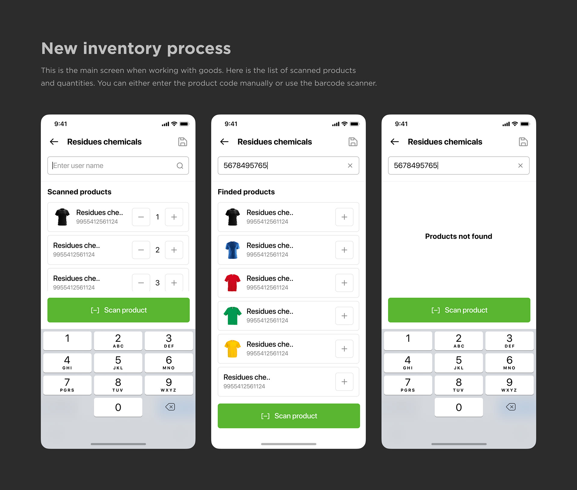 Scanny - mobile inventory app — Изображение №5 — Интерфейсы на Dprofile