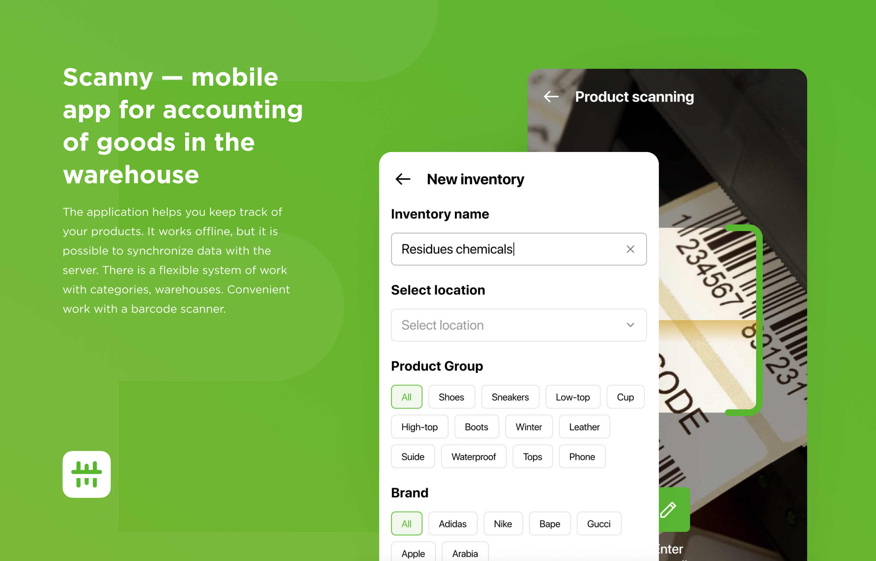 Scanny - mobile inventory app — Изображение №1 — Интерфейсы на Dprofile