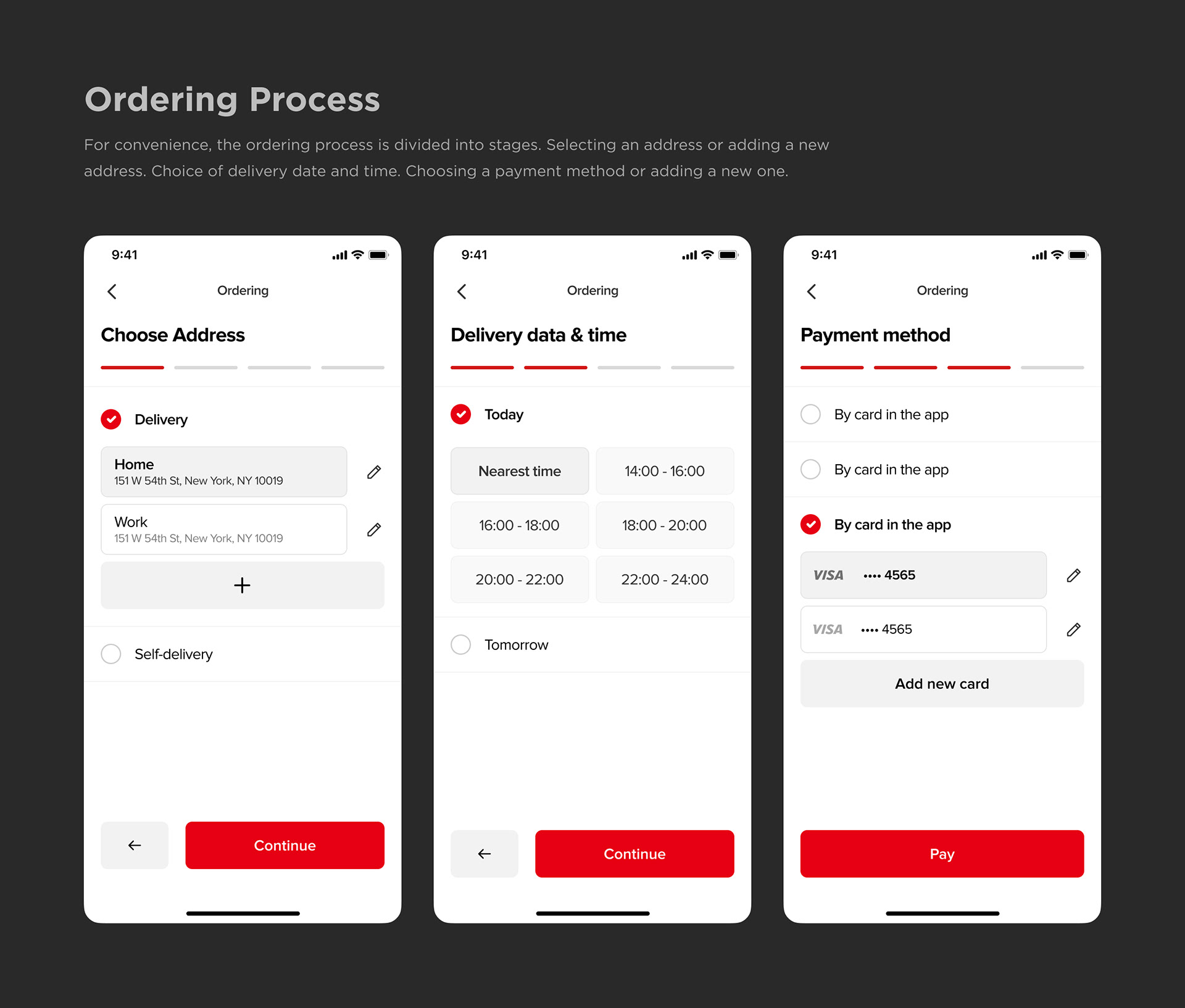 Easy Eat - mobile app for food ordering — Изображение №6 — Интерфейсы на Dprofile