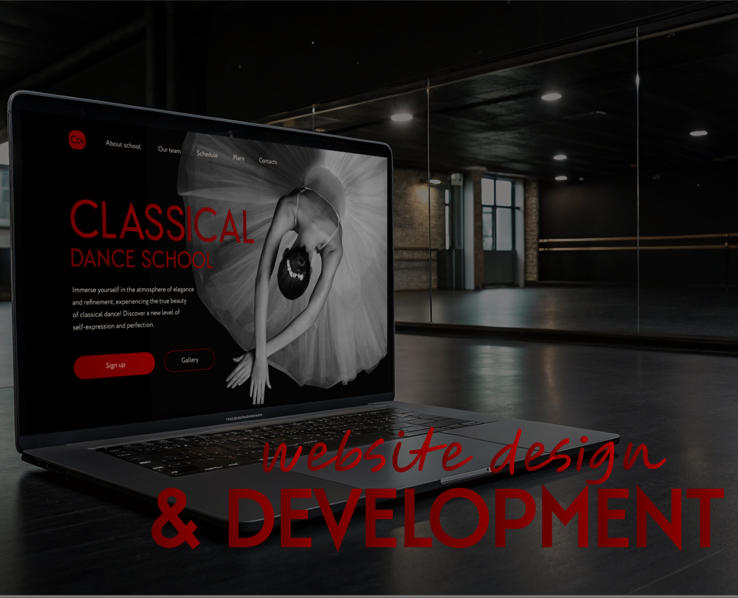 WEBSITE | Classical dance school | landing page — Интерфейсы на Dprofile