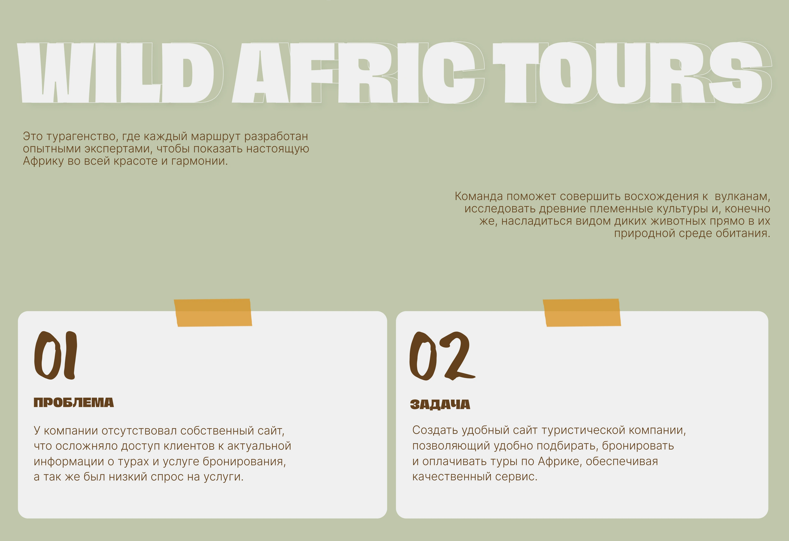 AFRICA | travel agency website | ТУРАГЕНСТВО — Изображение №2 — Интерфейсы на Dprofile