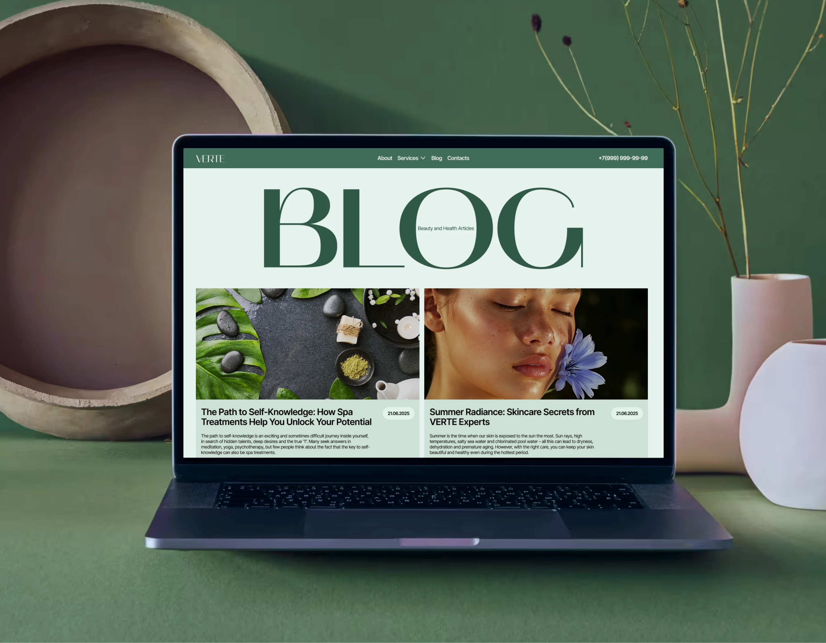 Spa-salon «VERTE» | Corporate Website — Изображение №9 — Интерфейсы на Dprofile