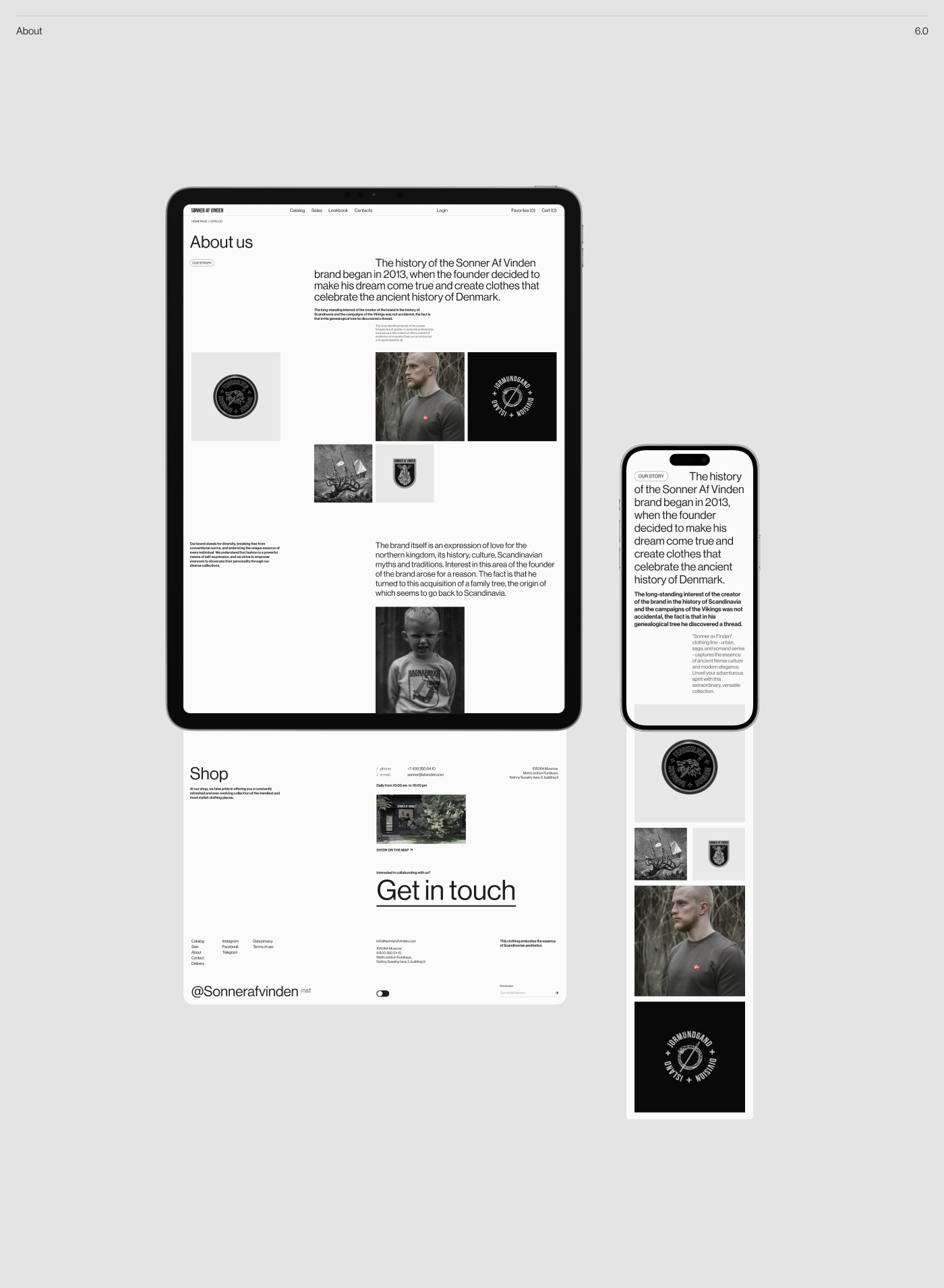 Sonner af Vinden | Website redesign — Изображение №13 — Интерфейсы на Dprofile