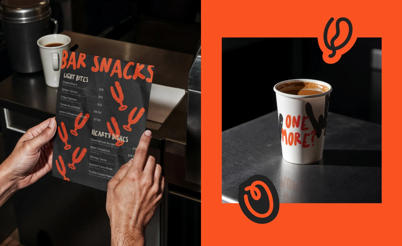 IDENTITY | Hybrid Coffee Shop & Bar Branding — Изображение №8 — Брендинг, Иллюстрация на Dprofile